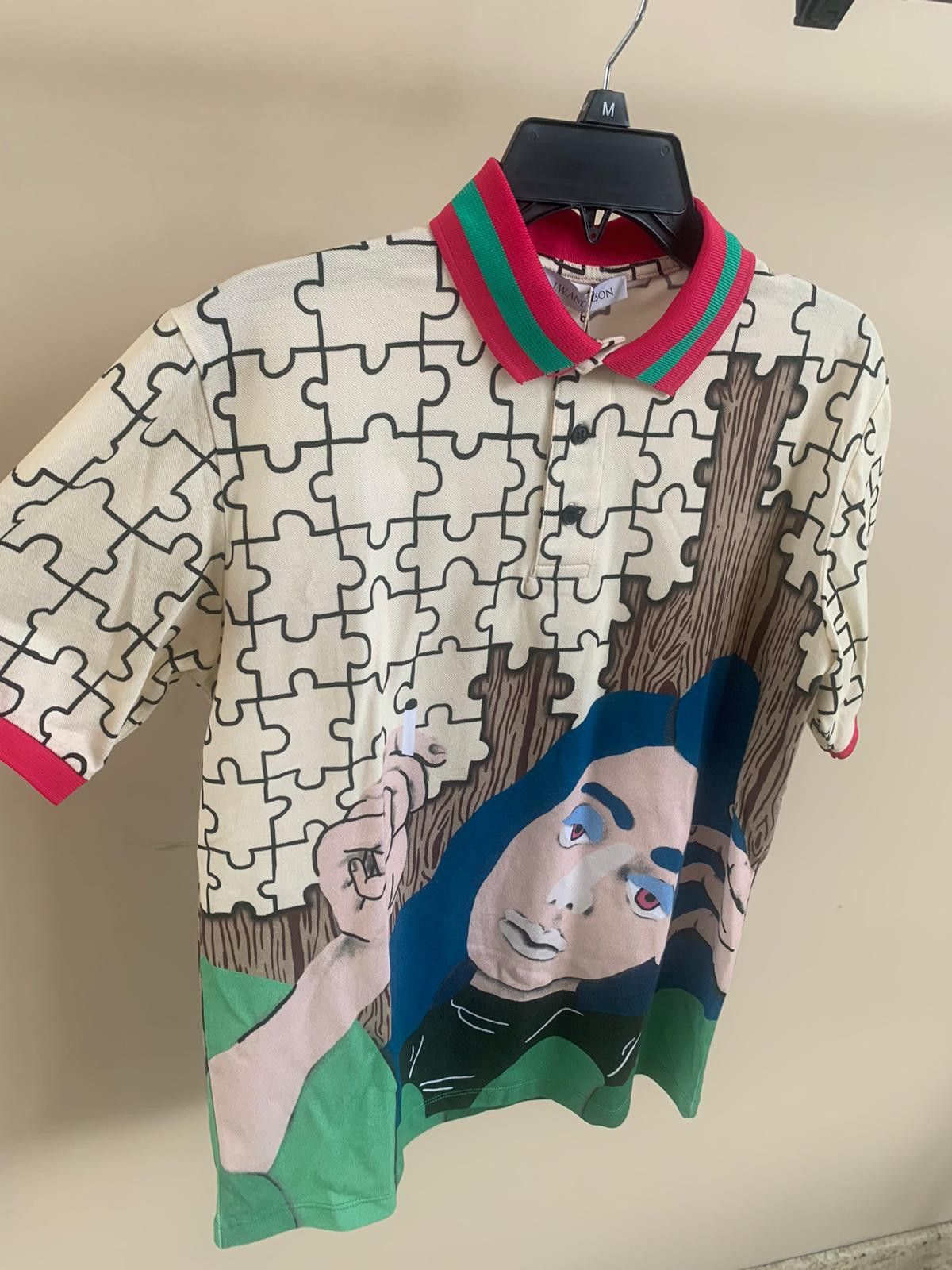 JW Anderson Puzzle Graphic Polo in Multicolor Size US XS / EU 42 / 0 - 6 Thumbnail