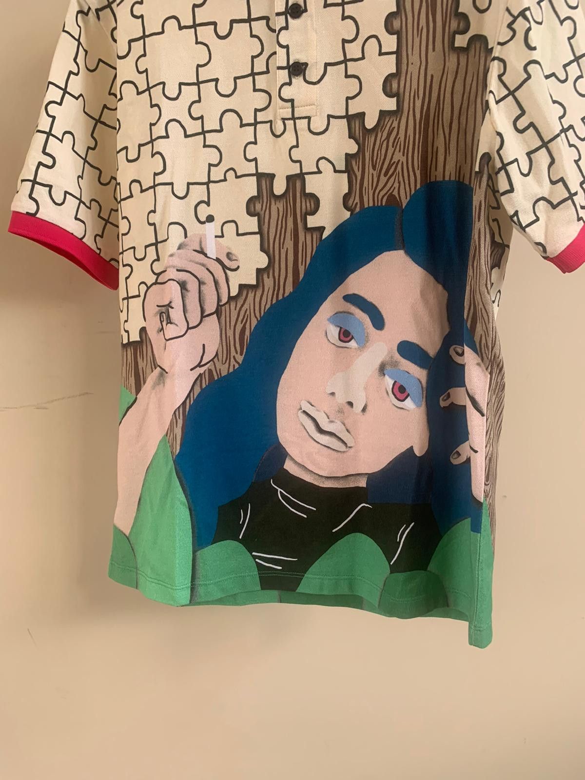 JW Anderson Puzzle Graphic Polo in Multicolor Size US XS / EU 42 / 0 - 2 Thumbnail