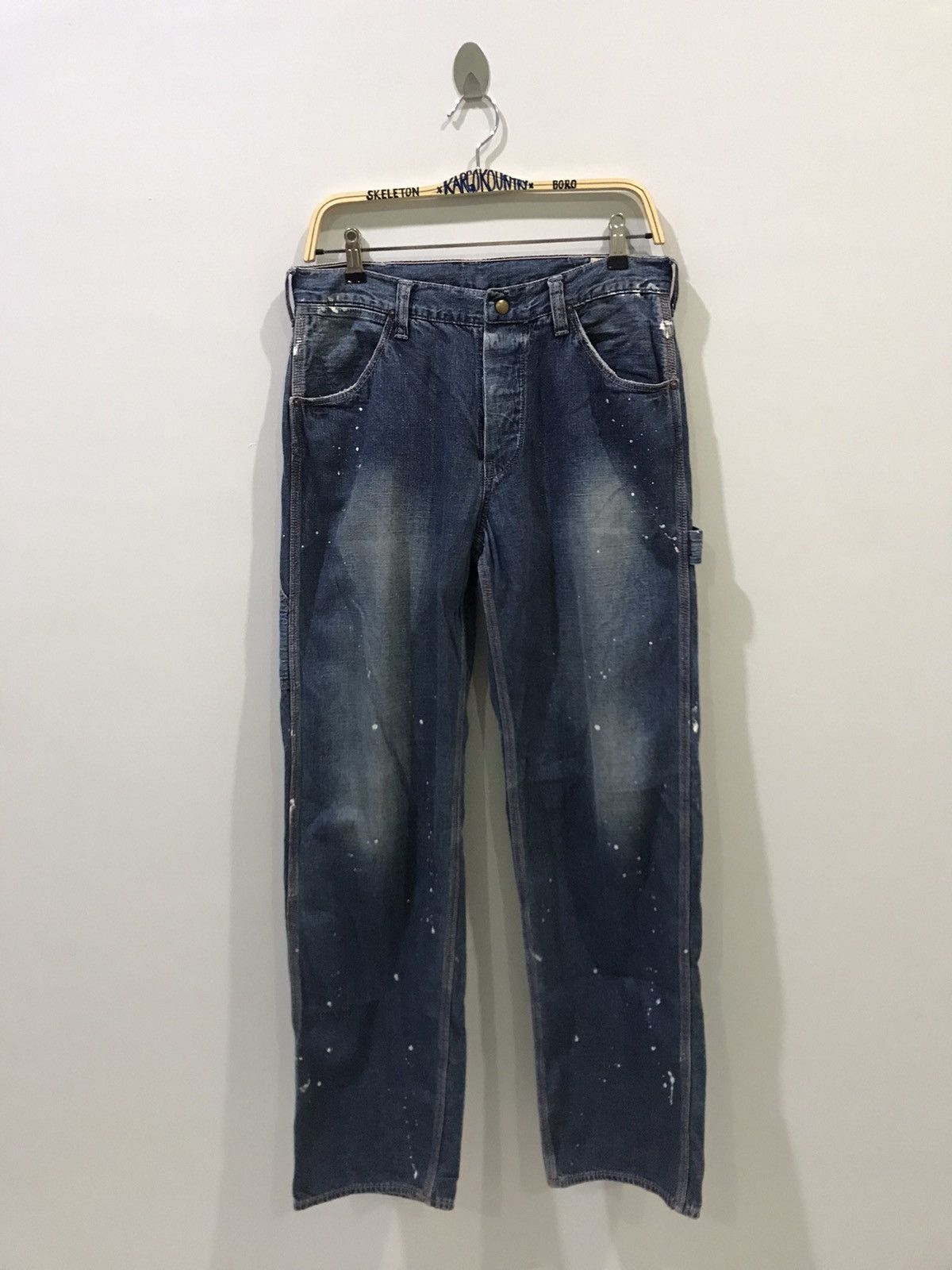 Image of Orslow Japan Paint Splatter Carpenter/painter Denim, Men's (Size 31)