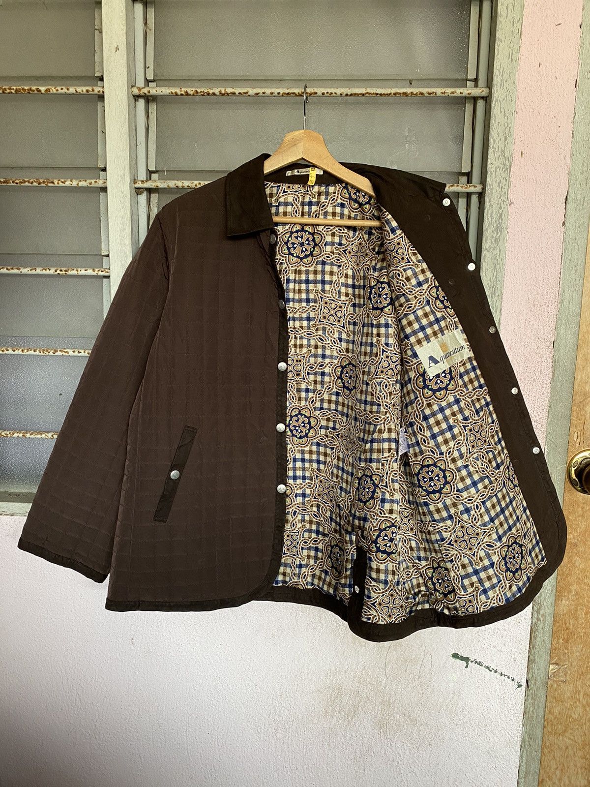 Aquascutum × Designer × Vintage Aquascutum Quilted Jacket Size M / US 6-8 / IT 42-44 - 6 Thumbnail