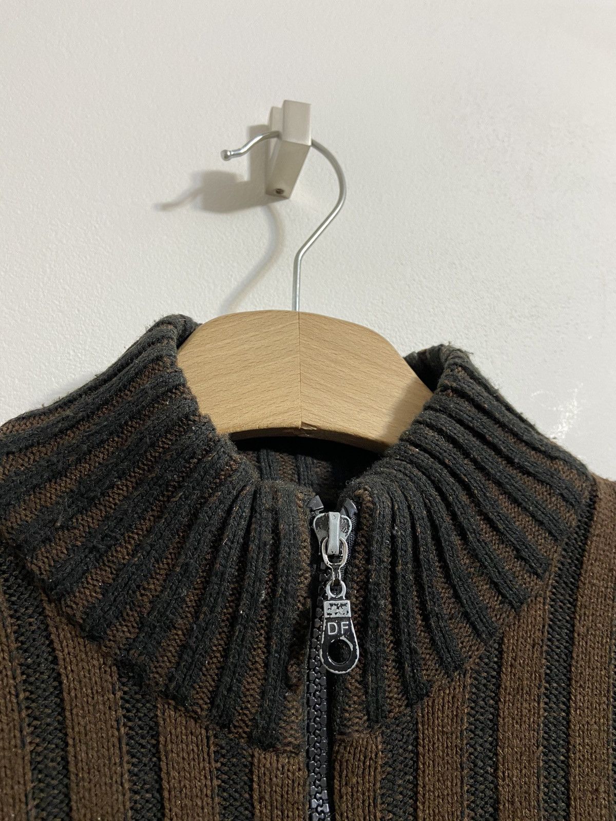 Diesel Vintage Zip Sweater Diesel Black/Brown y2k size XXL Size US XXL / EU 58 / 5 - 12 Thumbnail