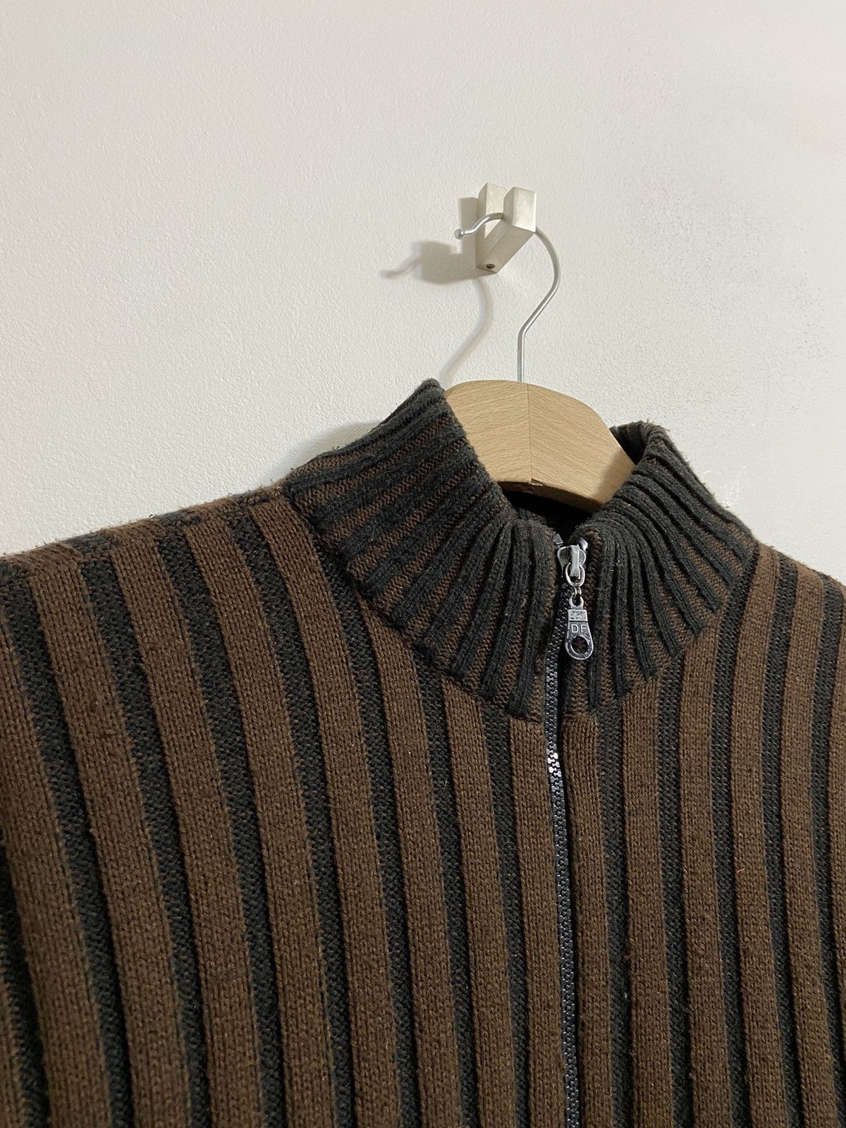 Diesel Vintage Zip Sweater Diesel Black/Brown y2k size XXL Size US XXL / EU 58 / 5 - 11 Thumbnail