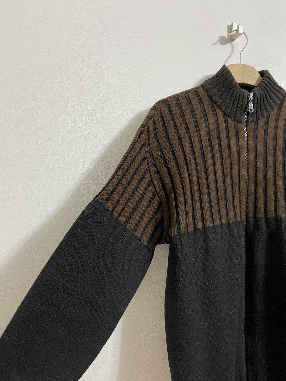 Diesel Vintage Zip Sweater Diesel Black/Brown y2k size XXL Size US XXL / EU 58 / 5 - 10 Thumbnail