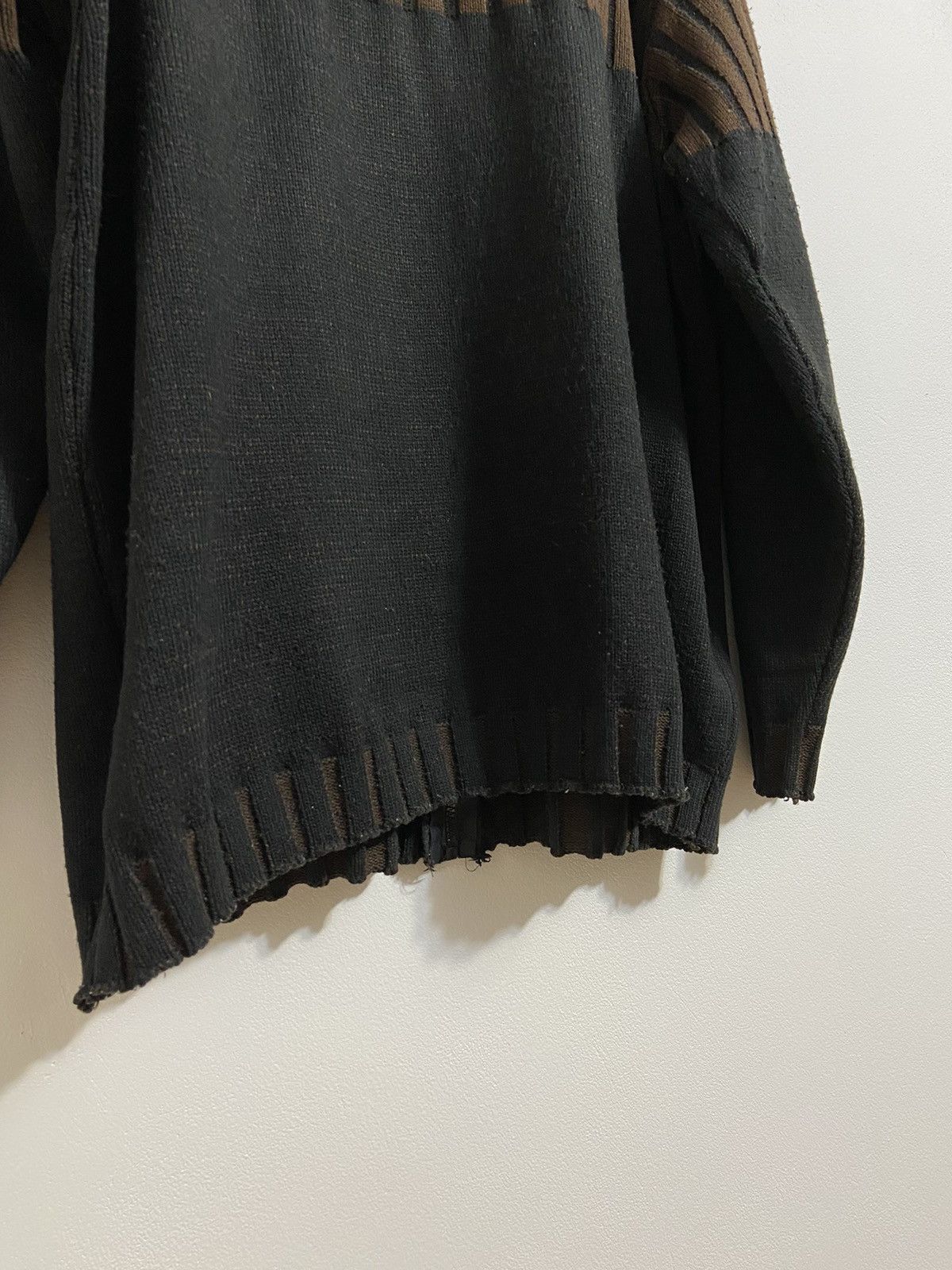Diesel Vintage Zip Sweater Diesel Black/Brown y2k size XXL Size US XXL / EU 58 / 5 - 23 Thumbnail
