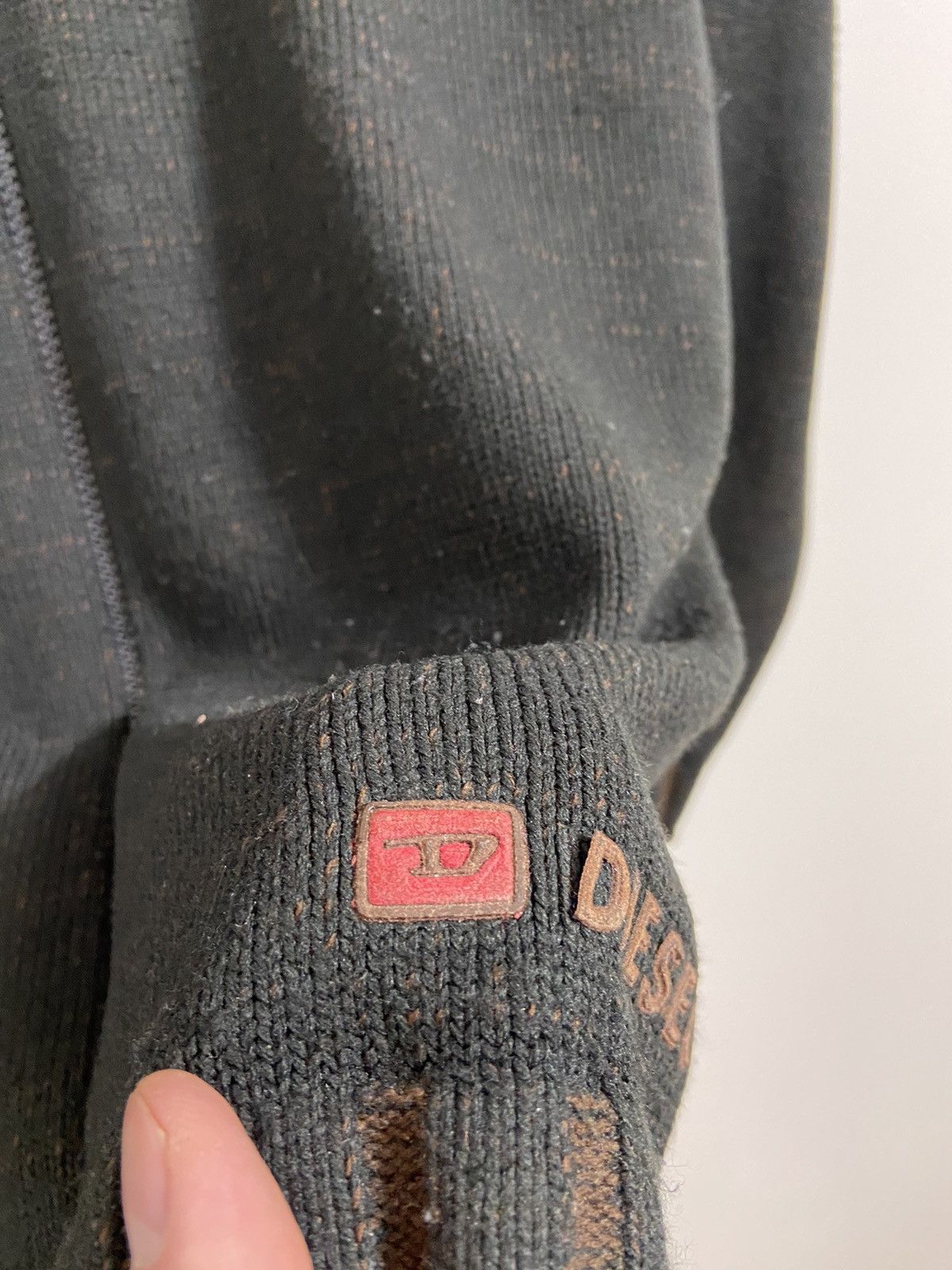 Diesel Vintage Zip Sweater Diesel Black/Brown y2k size XXL Size US XXL / EU 58 / 5 - 15 Thumbnail