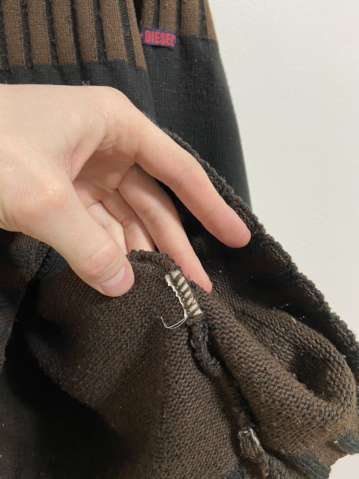 Diesel Vintage Zip Sweater Diesel Black/Brown y2k size XXL Size US XXL / EU 58 / 5 - 16 Thumbnail