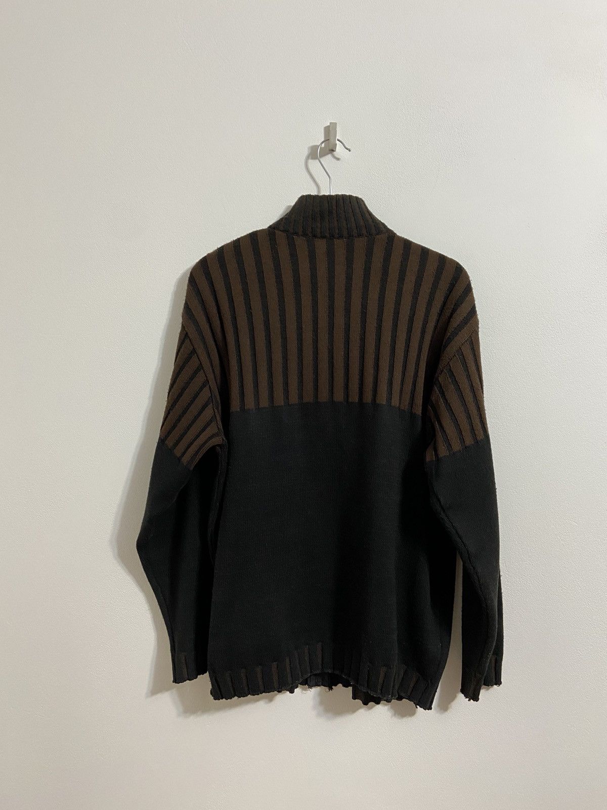 Diesel Vintage Zip Sweater Diesel Black/Brown y2k size XXL Size US XXL / EU 58 / 5 - 18 Thumbnail