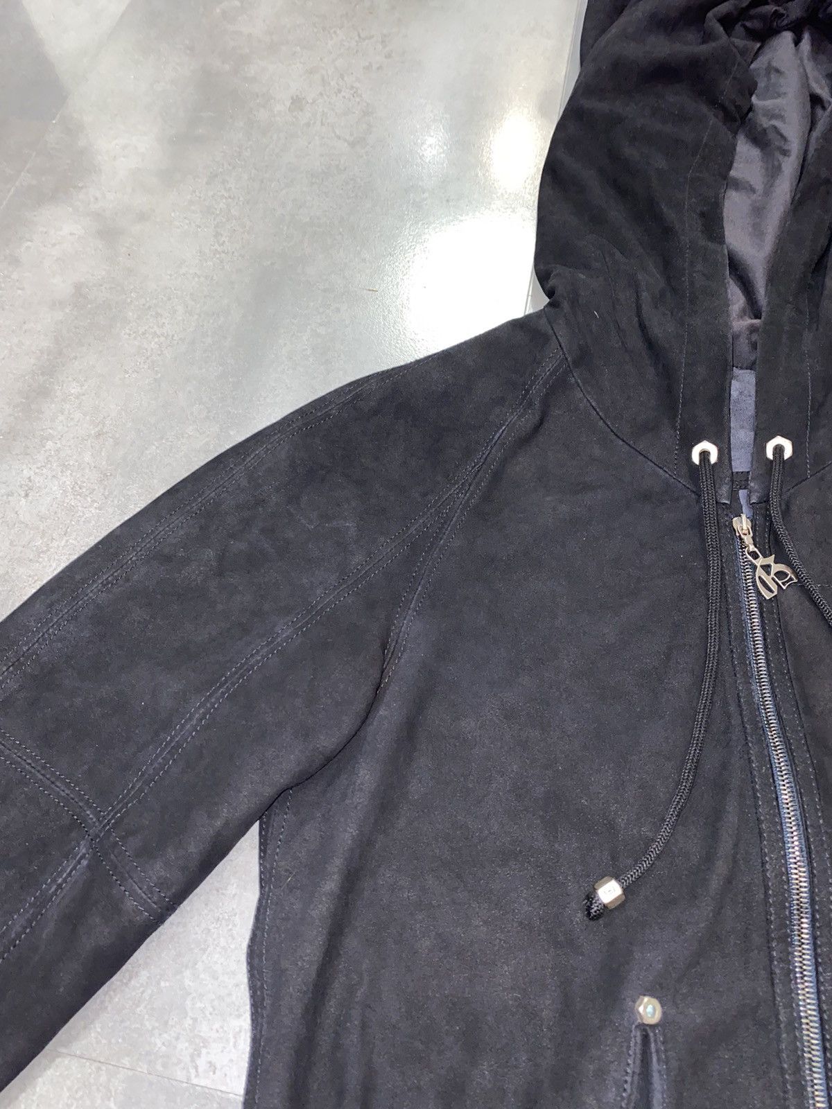 John Galliano John Galliano Zipped Hooded Black Leather Jacket Size US M / EU 48-50 / 2 - 11 Thumbnail