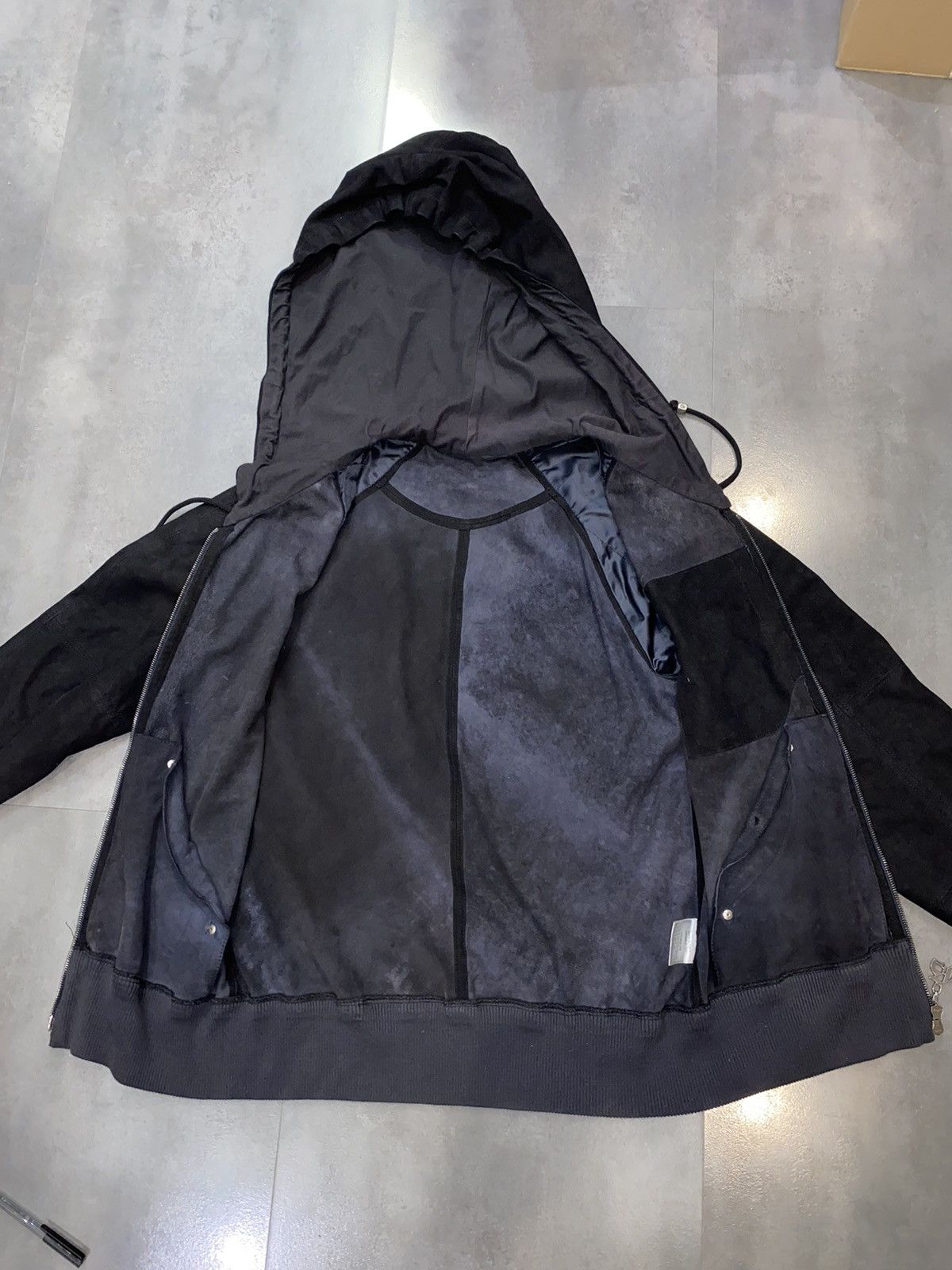 John Galliano John Galliano Zipped Hooded Black Leather Jacket Size US M / EU 48-50 / 2 - 14 Thumbnail