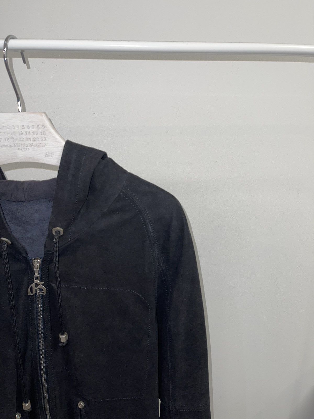 John Galliano John Galliano Zipped Hooded Black Leather Jacket Size US M / EU 48-50 / 2 - 2 Thumbnail