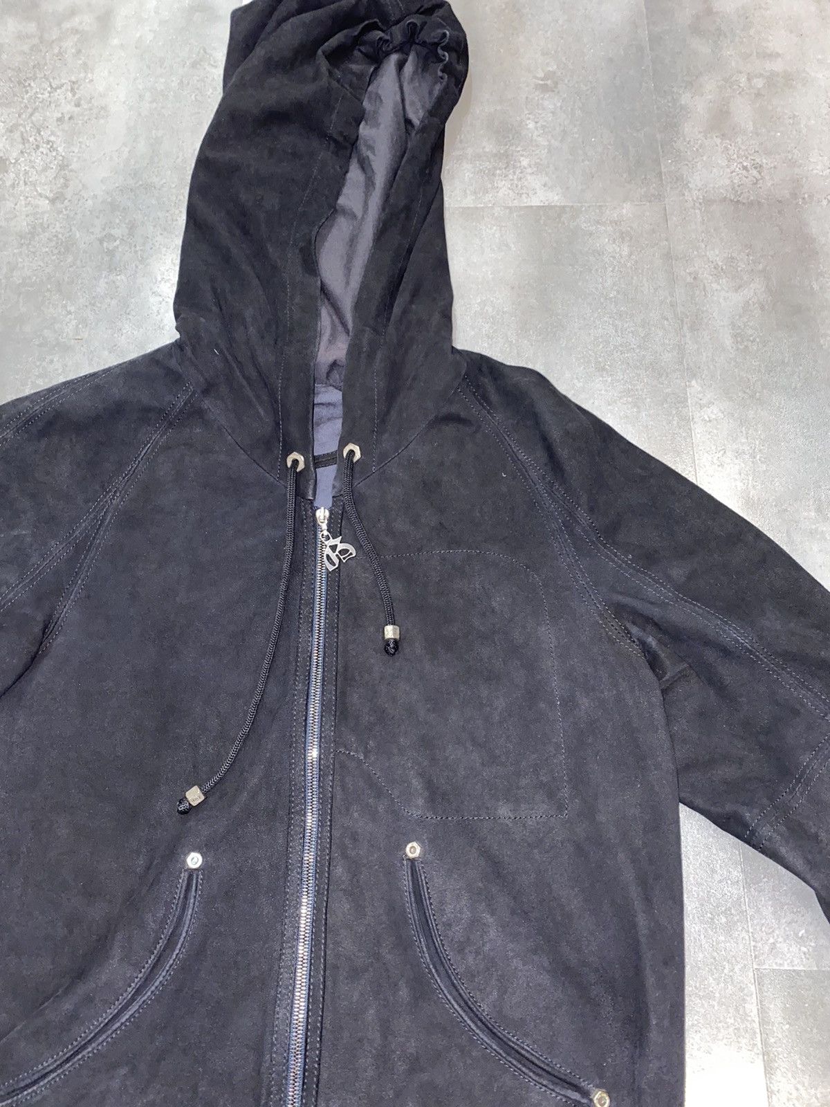 John Galliano John Galliano Zipped Hooded Black Leather Jacket Size US M / EU 48-50 / 2 - 10 Thumbnail