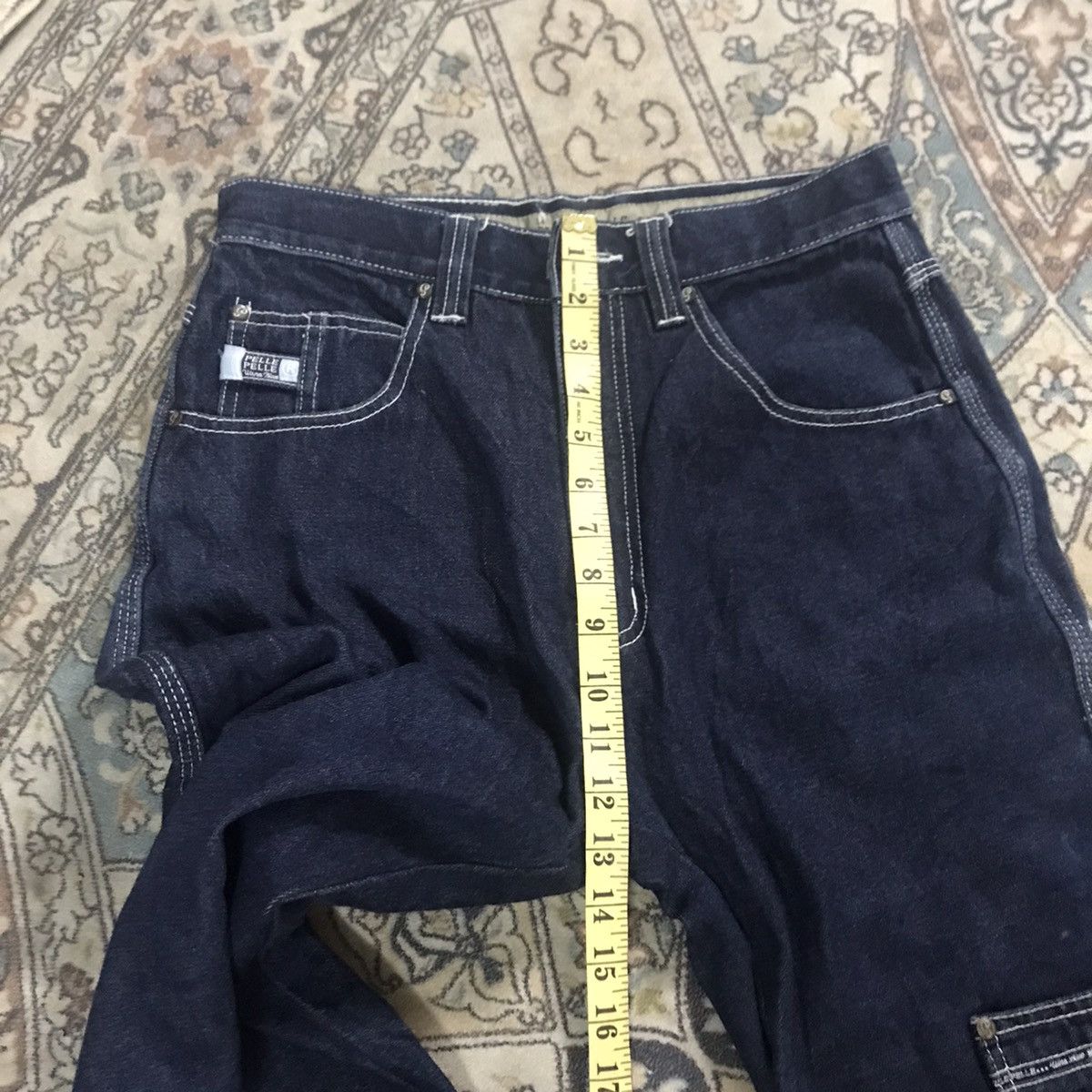 Marc Buchanan Vintage Y2K Pelle Pelle Denim Carpenter Pants Size US 30 / EU 46 - 17 Thumbnail