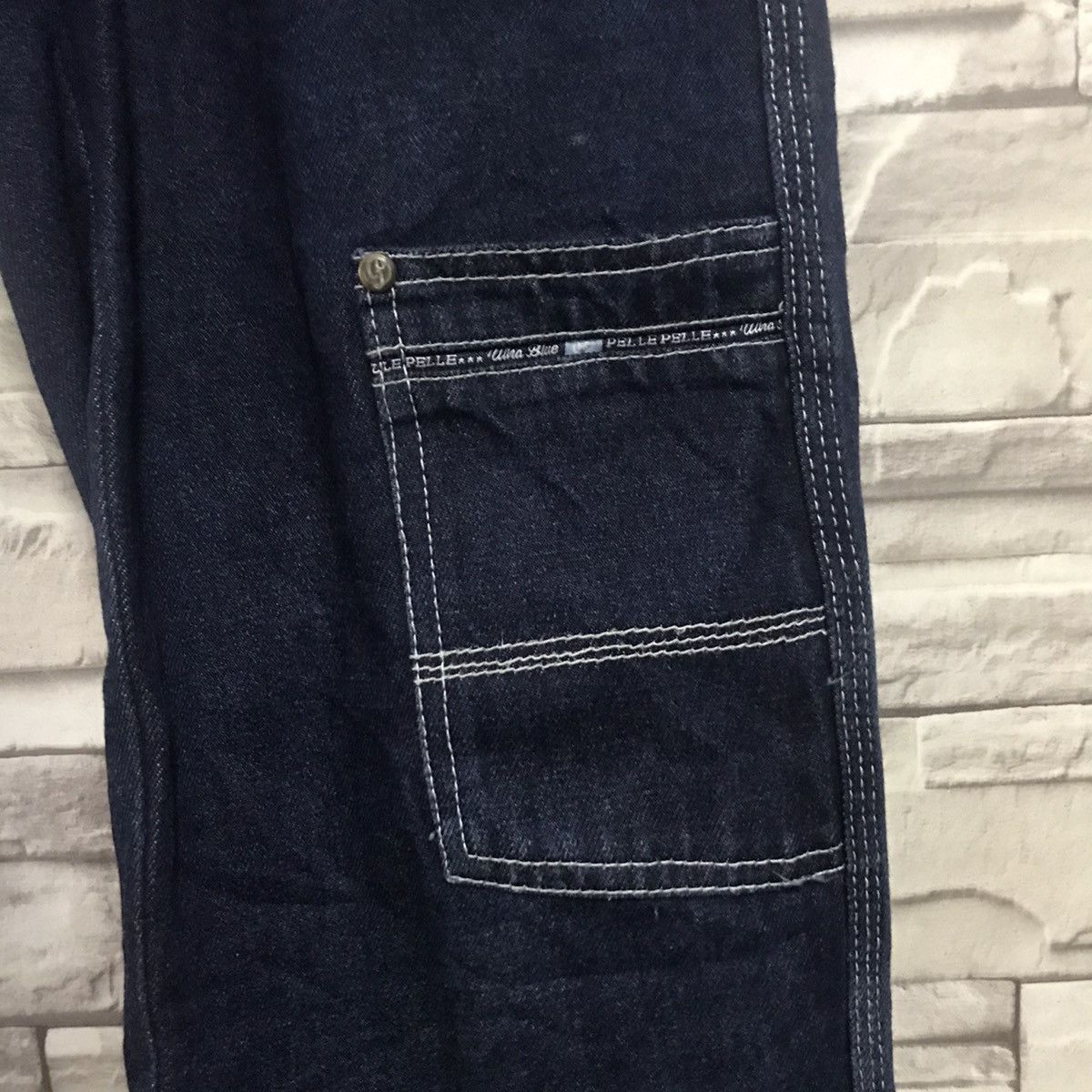 Marc Buchanan Vintage Y2K Pelle Pelle Denim Carpenter Pants Size US 30 / EU 46 - 8 Thumbnail