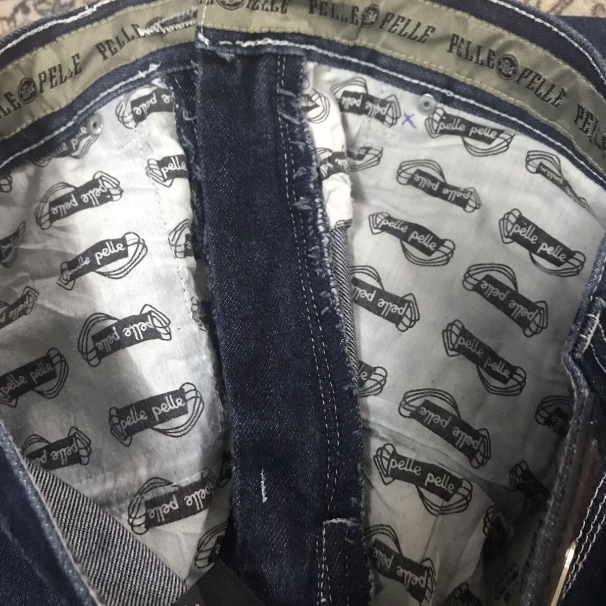 Marc Buchanan Vintage Y2K Pelle Pelle Denim Carpenter Pants Size US 30 / EU 46 - 22 Thumbnail