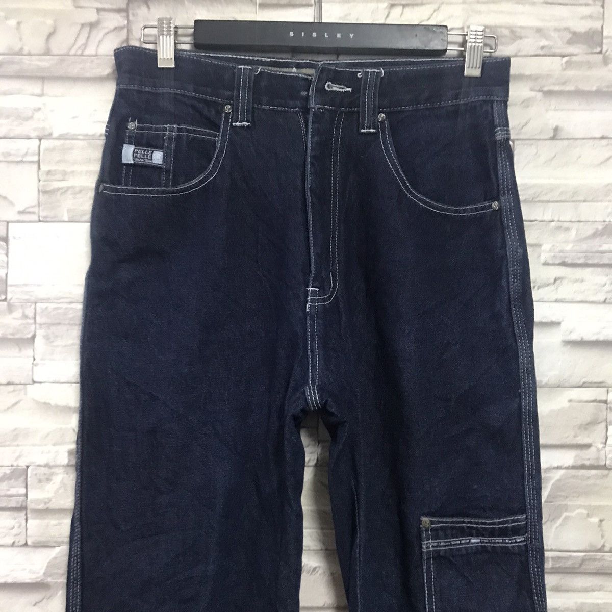 Marc Buchanan Vintage Y2K Pelle Pelle Denim Carpenter Pants Size US 30 / EU 46 - 4 Thumbnail