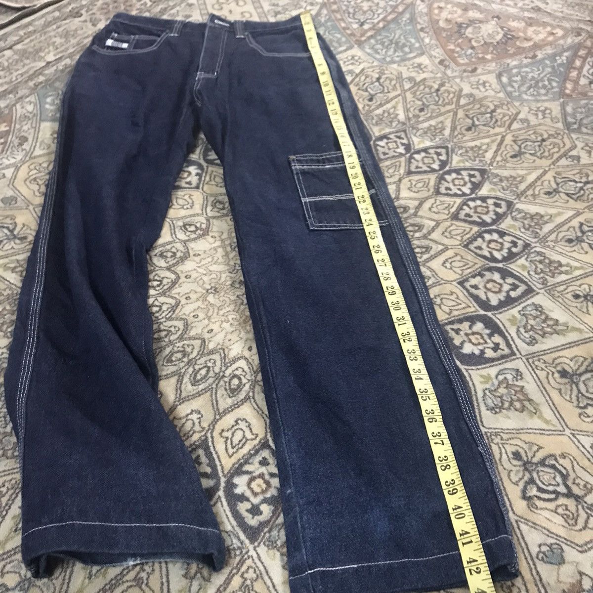 Marc Buchanan Vintage Y2K Pelle Pelle Denim Carpenter Pants Size US 30 / EU 46 - 15 Thumbnail