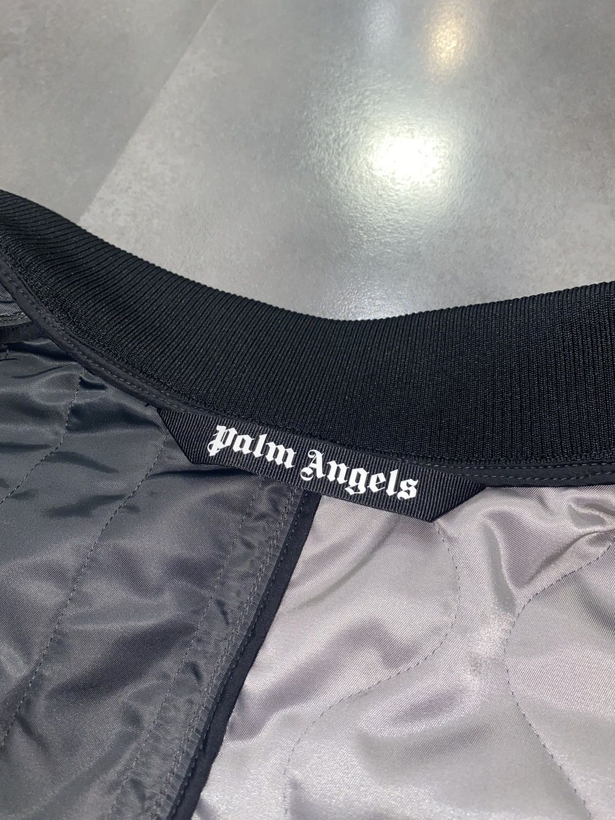 Palm Angels Palm Angels "Property" Big Logo Technical Bomber Jacket Size US L / EU 52-54 / 3 - 19 Thumbnail