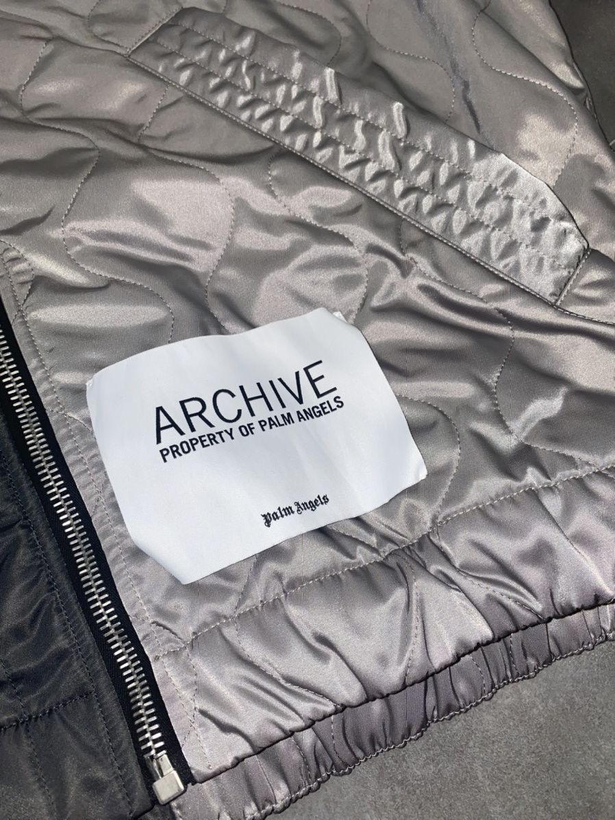 Palm Angels Palm Angels "Property" Big Logo Technical Bomber Jacket Size US L / EU 52-54 / 3 - 16 Thumbnail