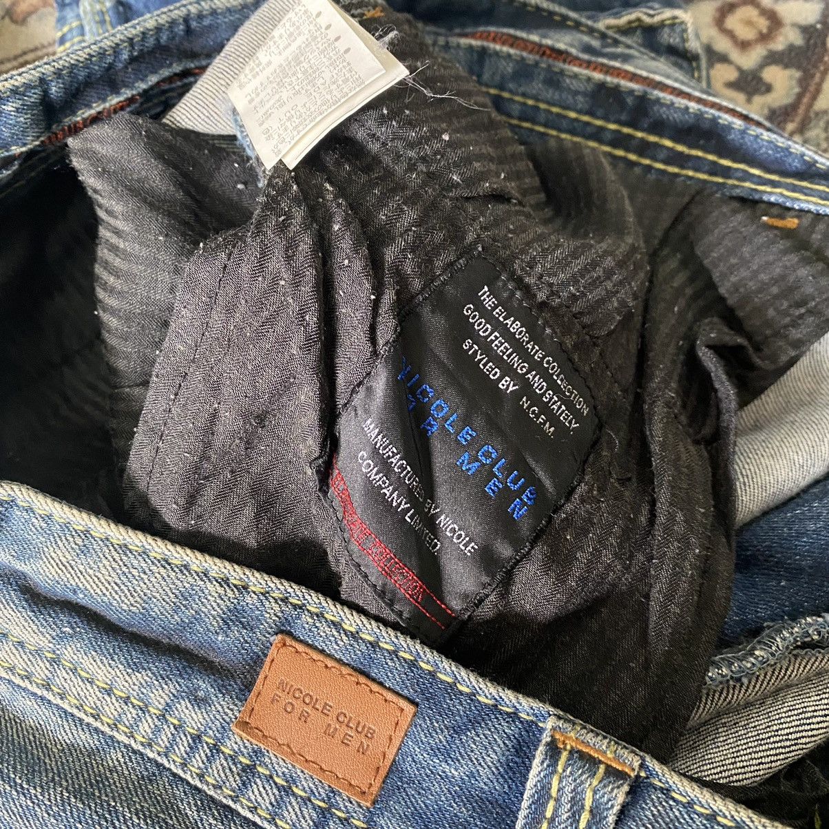 Nicole Club Japan Nicole Club For Men Denim Cargo Flares Pants Faded Size US 34 / EU 50 - 17 Thumbnail