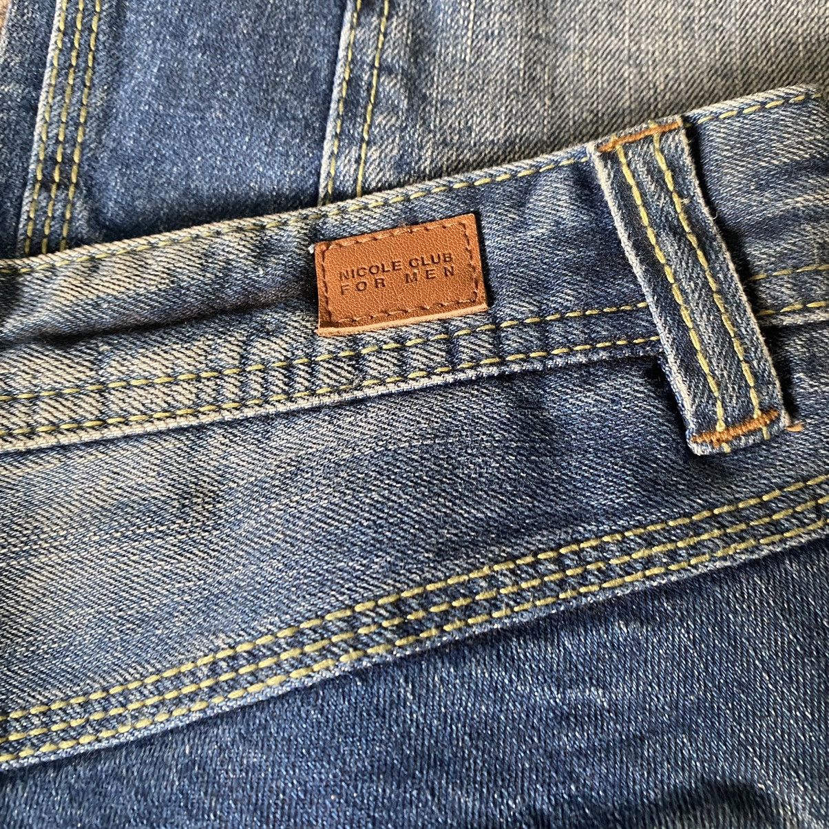 Nicole Club Japan Nicole Club For Men Denim Cargo Flares Pants Faded Size US 34 / EU 50 - 16 Thumbnail