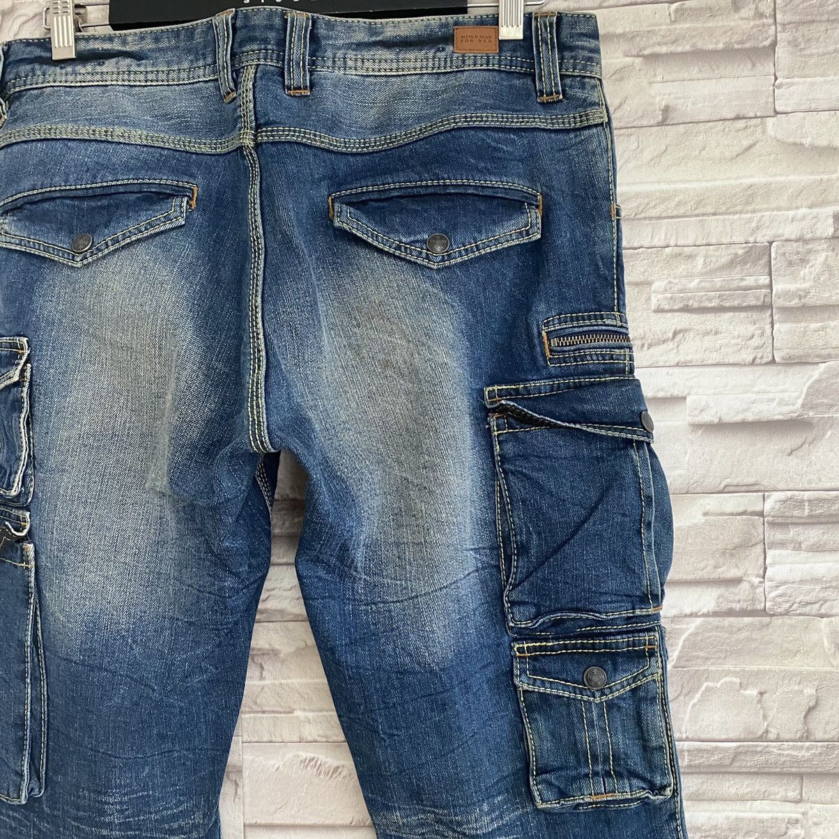 Nicole Club Japan Nicole Club For Men Denim Cargo Flares Pants Faded Size US 34 / EU 50 - 13 Thumbnail