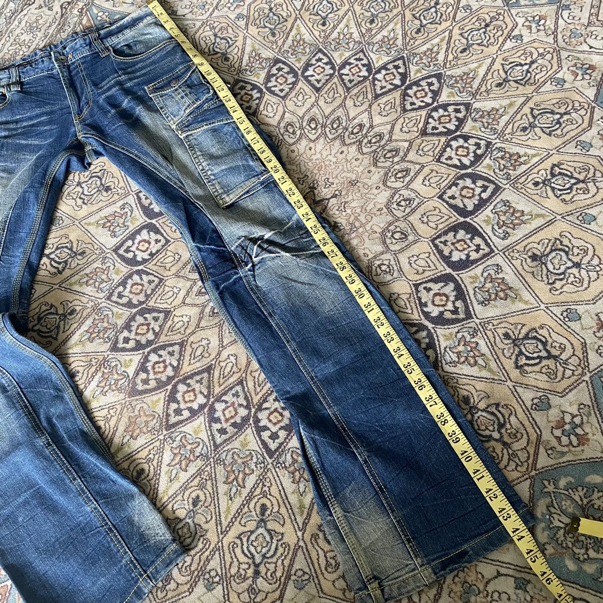Nicole Club Japan Nicole Club For Men Denim Cargo Flares Pants Faded Size US 34 / EU 50 - 20 Thumbnail