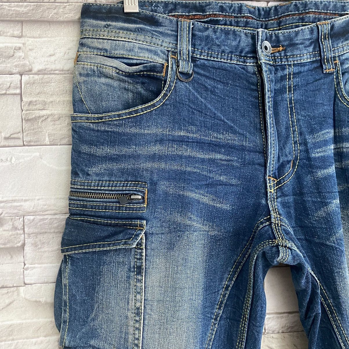 Nicole Club Japan Nicole Club For Men Denim Cargo Flares Pants Faded Size US 34 / EU 50 - 5 Thumbnail
