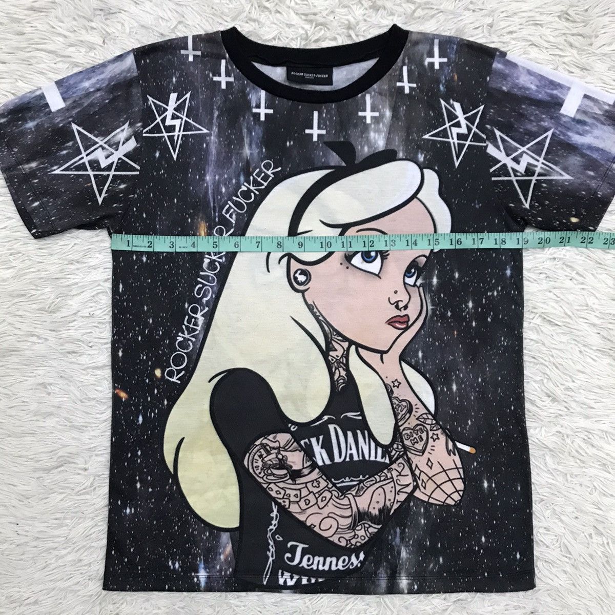Japanese Brand Vintage Rocker Sucker rebel girl tatto jack daniel Tshirt Size US S / EU 44-46 / 1 - 11 Thumbnail