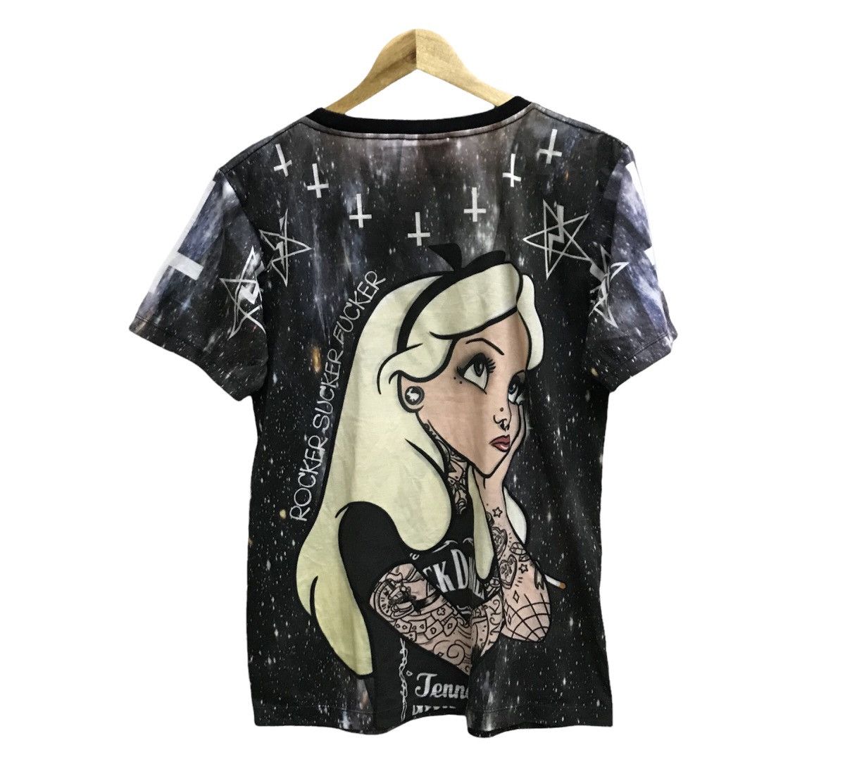 Japanese Brand Vintage Rocker Sucker rebel girl tatto jack daniel Tshirt Size US S / EU 44-46 / 1 - 2 Thumbnail