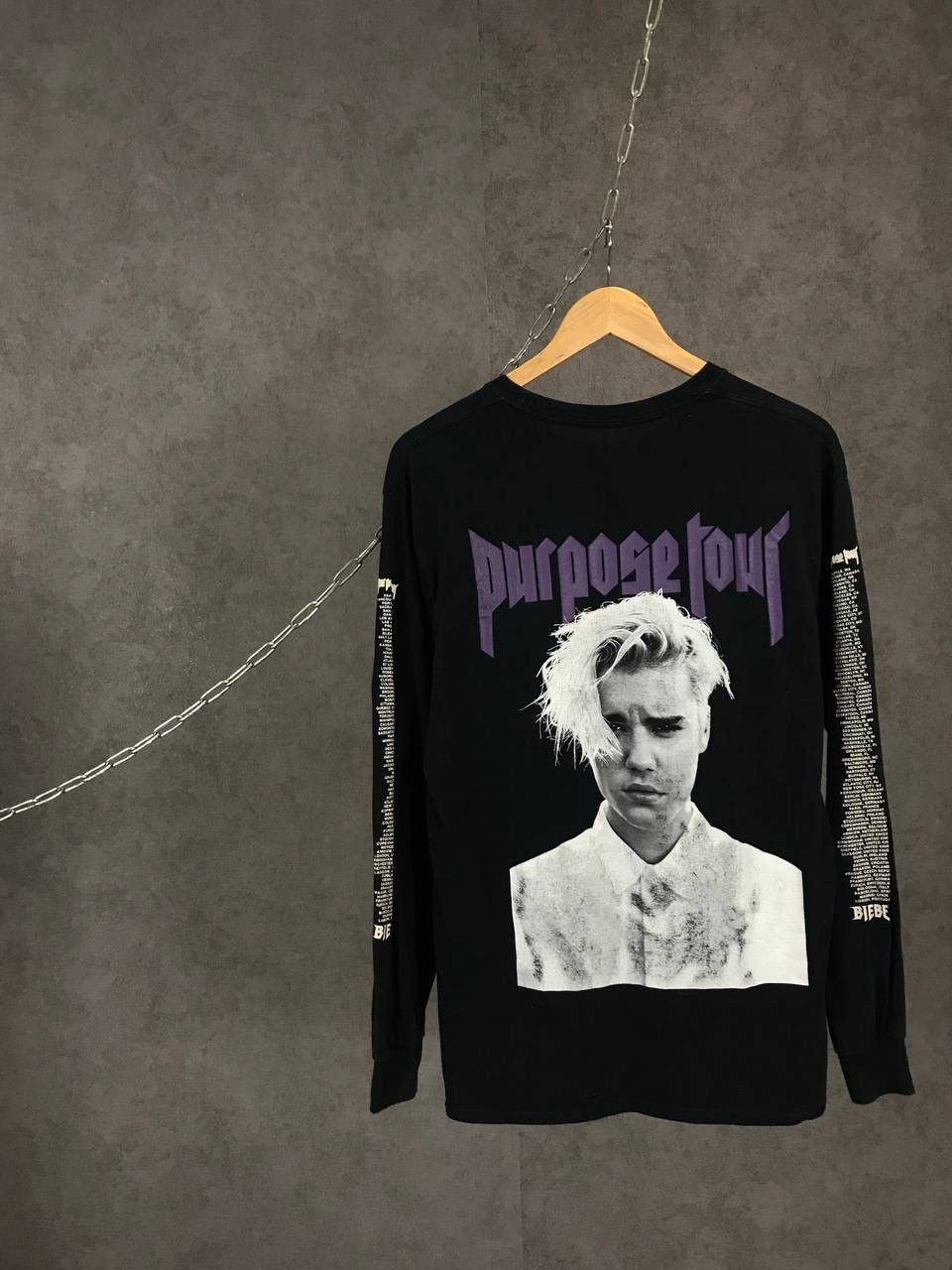 Band Tees Justin Bieber pop rap band tour longsleeve Size US M / EU 48-50 / 2 - 1 Thumbnail