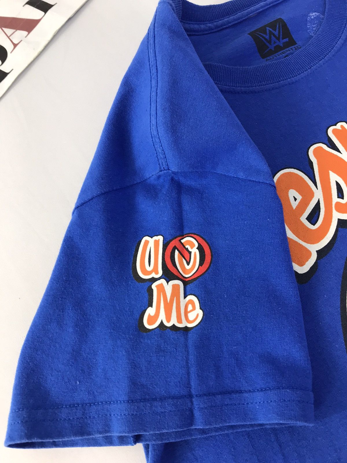 WWE × WWF John Cena Respect Earn It Wwe Authentic Gear Men Blue Tee Size US S / EU 44-46 / 1 - 7 Thumbnail