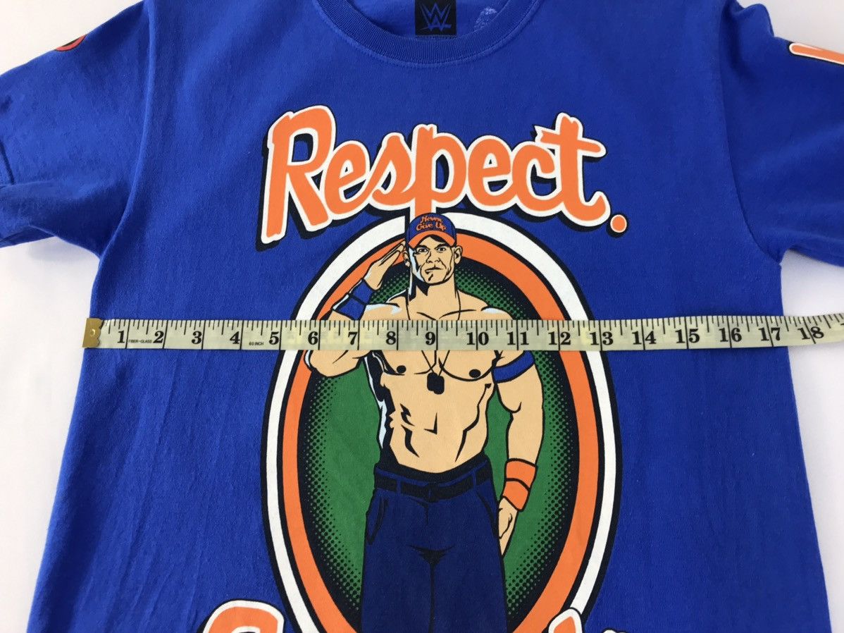 WWE × WWF John Cena Respect Earn It Wwe Authentic Gear Men Blue Tee Size US S / EU 44-46 / 1 - 10 Thumbnail