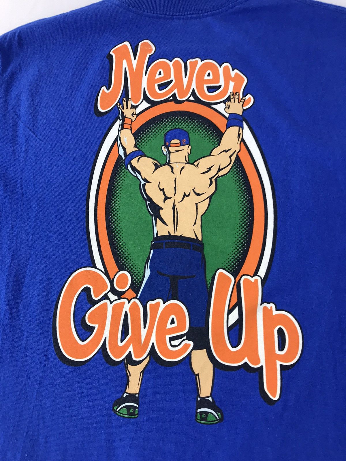 WWE × WWF John Cena Respect Earn It Wwe Authentic Gear Men Blue Tee Size US S / EU 44-46 / 1 - 9 Thumbnail