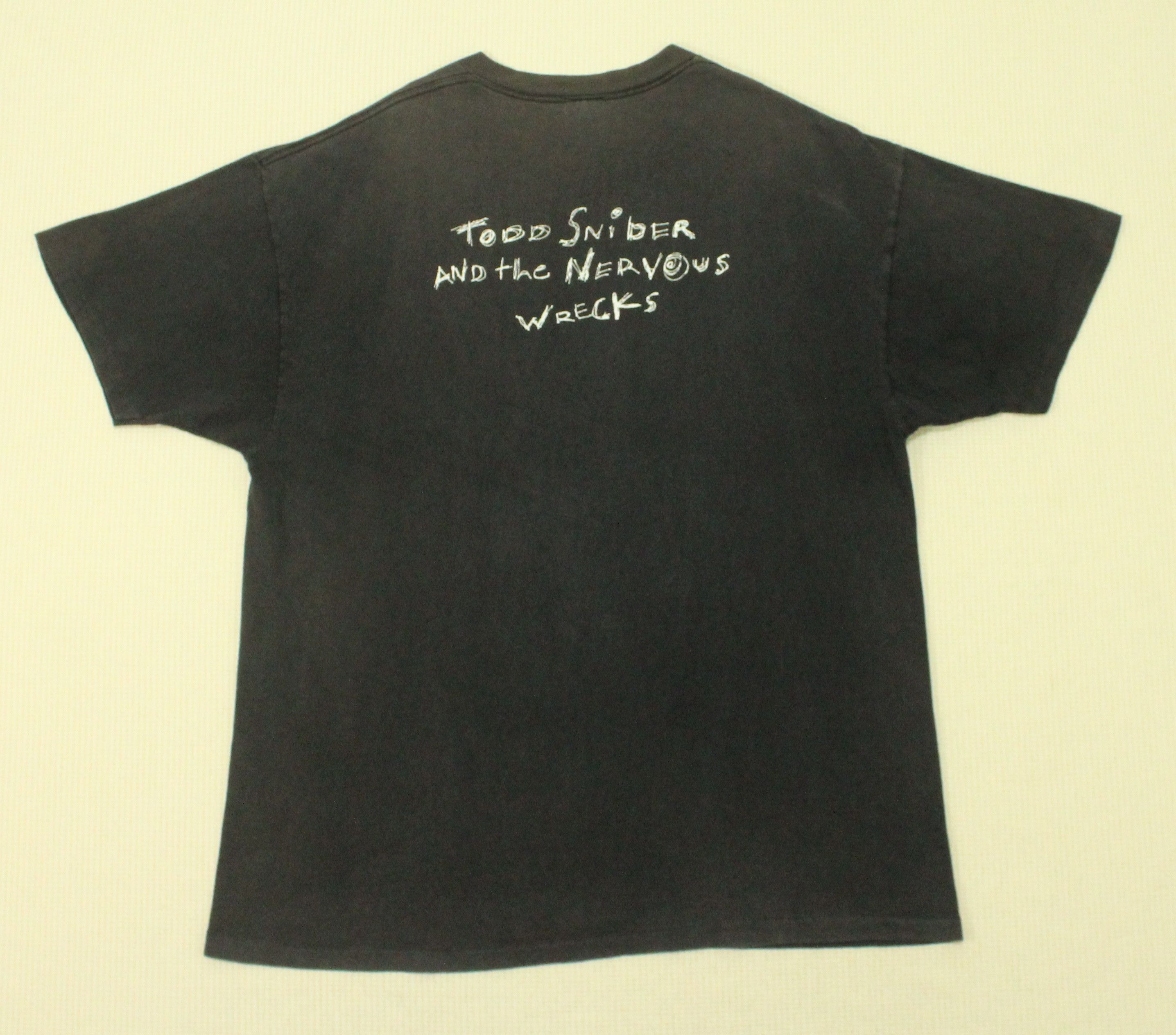 Band Tees Faded Vintage 90s TODD SNIDER AND THE NERVOUS WRECK T Shirt Size US XL / EU 56 / 4 - 8 Thumbnail