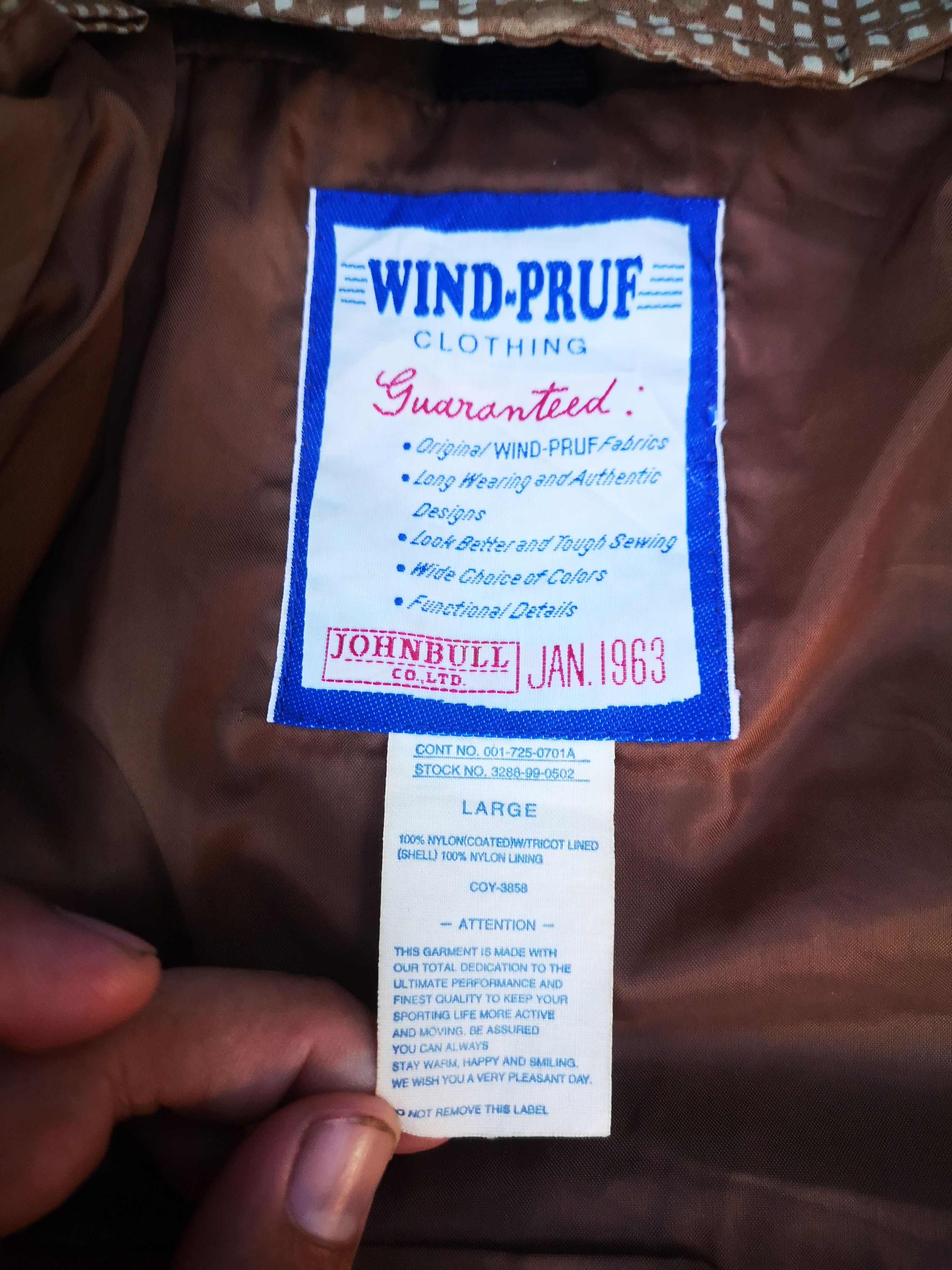 Johnbull Vintage John Bull wind pruf digital style Size US L / EU 52-54 / 3 - 12 Thumbnail