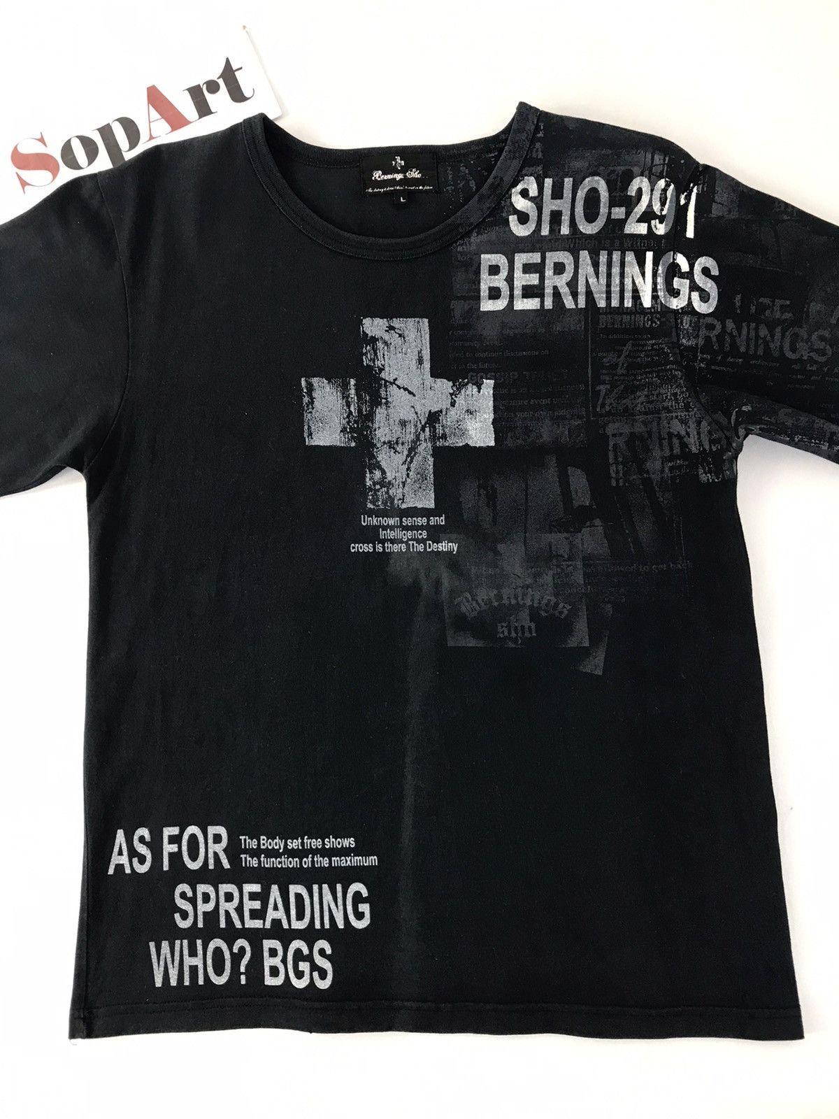 Japanese Brand × Vintage Vintage Bernings-Sho FullPrint Tee Design Size US M / EU 48-50 / 2 - 3 Thumbnail
