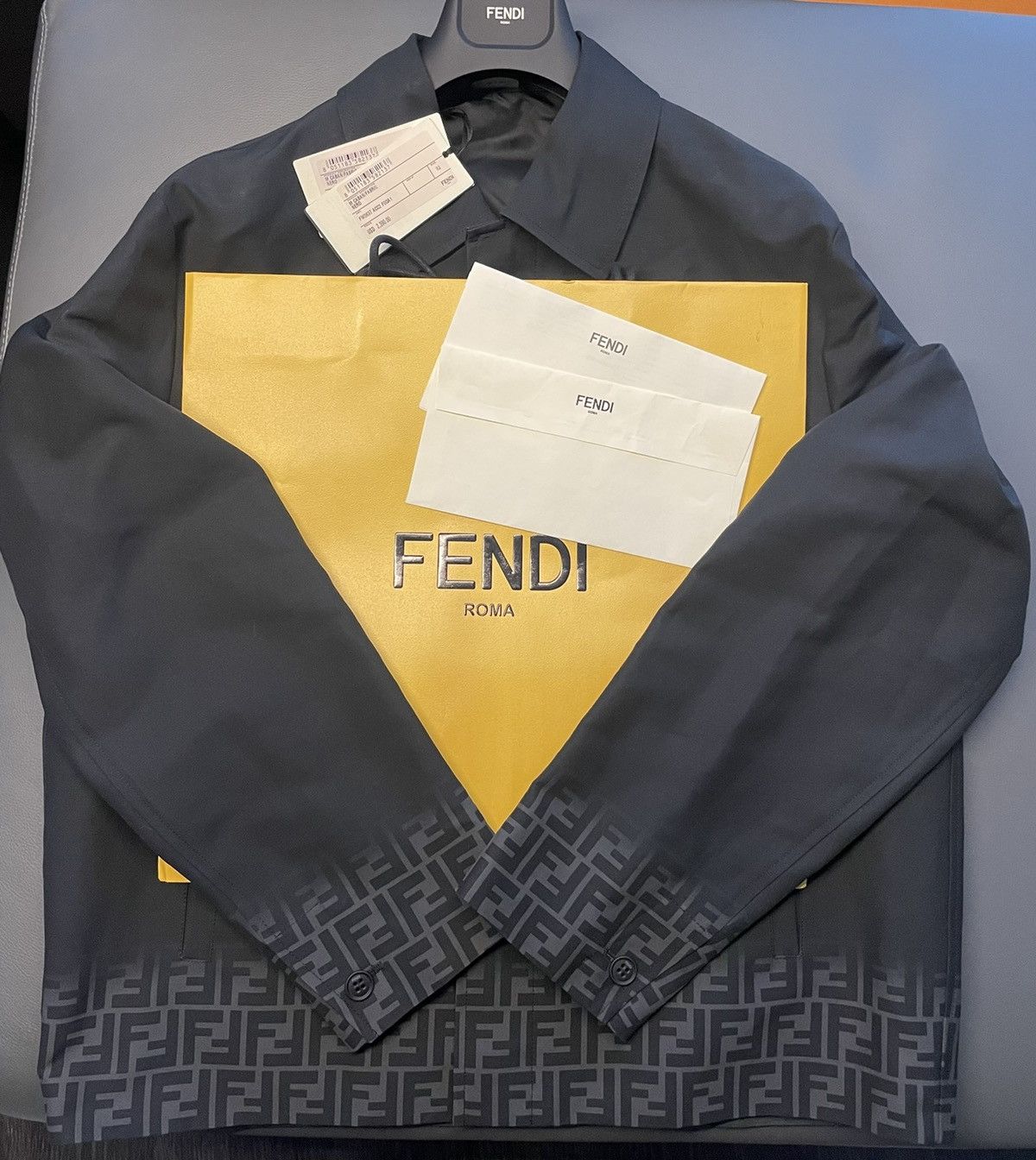 Fendi $3K Value Brand NEW Runway Fendi FF Logo Jacket Limited Size US M / EU 48-50 / 2 - 10 Thumbnail
