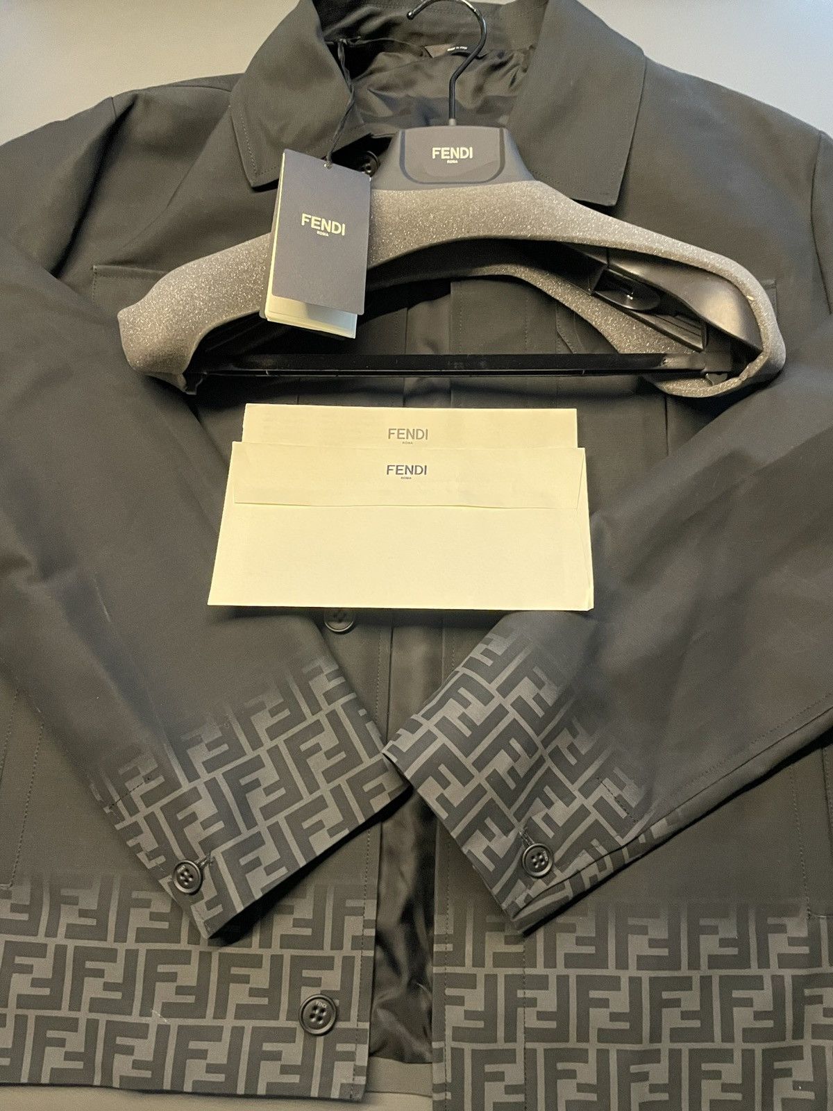 Fendi $3K Value Brand NEW Runway Fendi FF Logo Jacket Limited Size US M / EU 48-50 / 2 - 9 Thumbnail