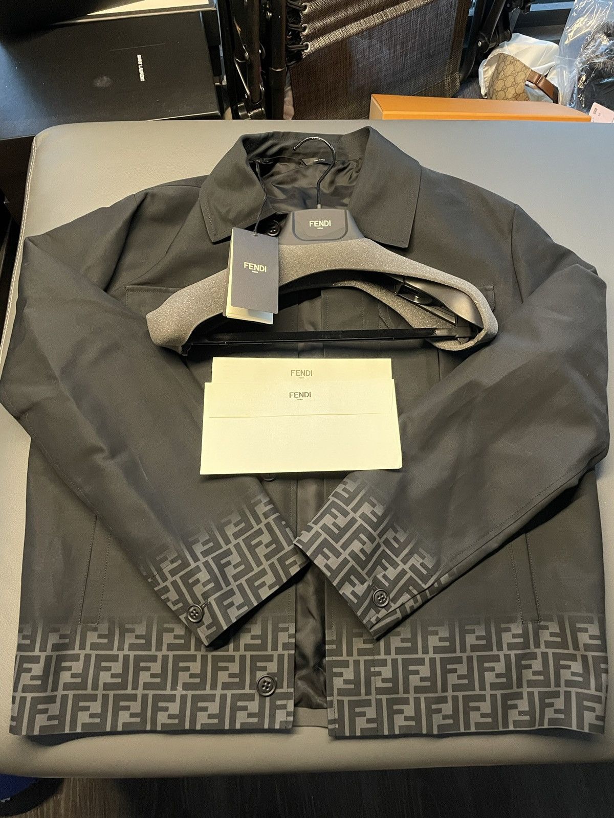 Fendi $3K Value Brand NEW Runway Fendi FF Logo Jacket Limited Size US M / EU 48-50 / 2 - 15 Thumbnail