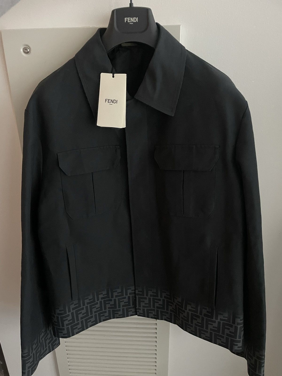 Fendi $3K Value Brand NEW Runway Fendi FF Logo Jacket Limited Size US M / EU 48-50 / 2 - 23 Thumbnail