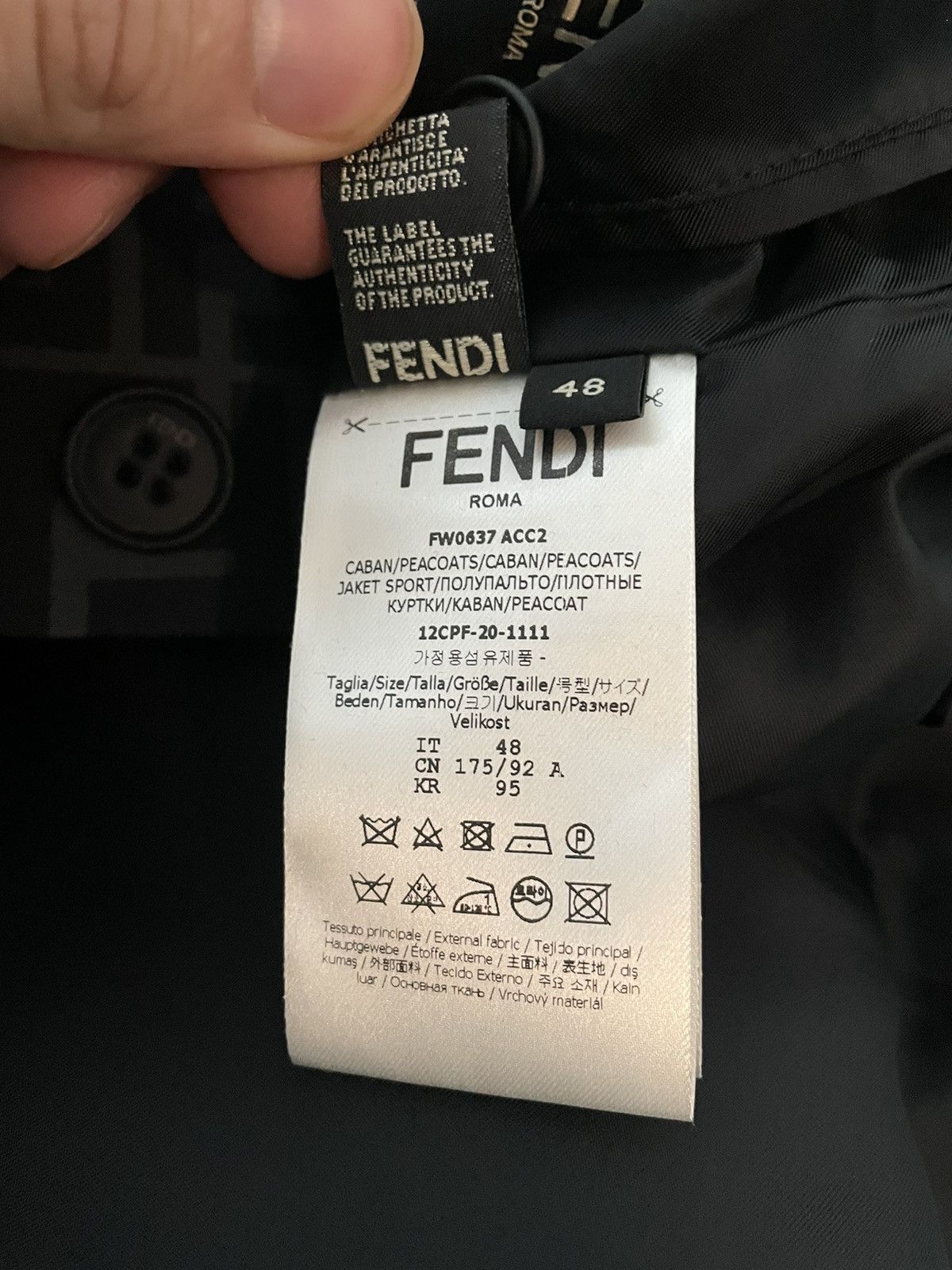 Fendi $3K Value Brand NEW Runway Fendi FF Logo Jacket Limited Size US M / EU 48-50 / 2 - 7 Thumbnail