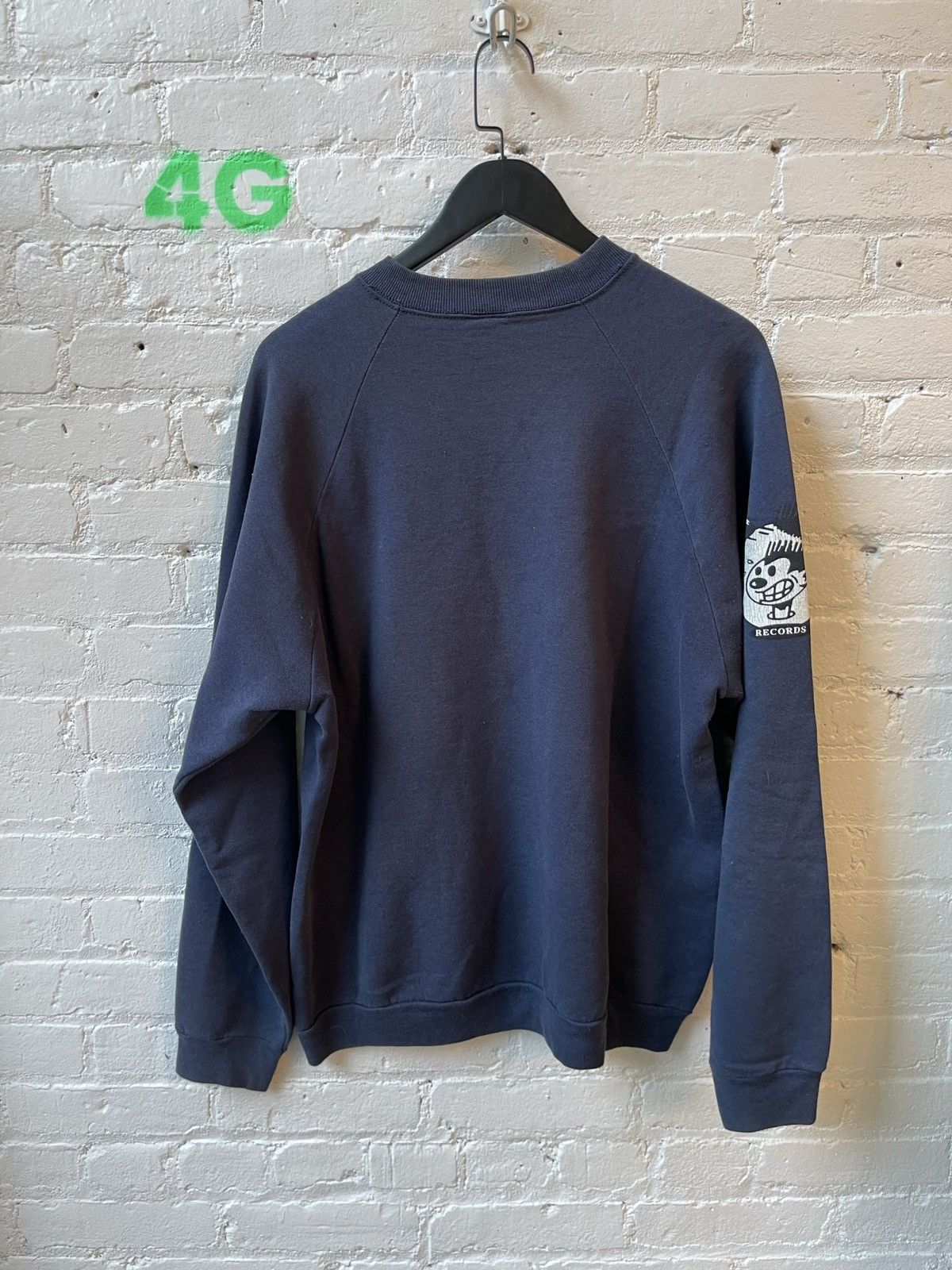 Vintage Vintage 90s NERVOUS RECORDS NYC Sweater XL Size US XL / EU 56 / 4 - 7 Thumbnail