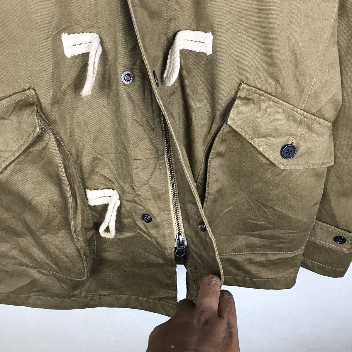 Designer × Japanese Brand × Vintage Vintage Japanese Bliss point Duffel Hooded Jacket Size US M / EU 48-50 / 2 - 8 Thumbnail