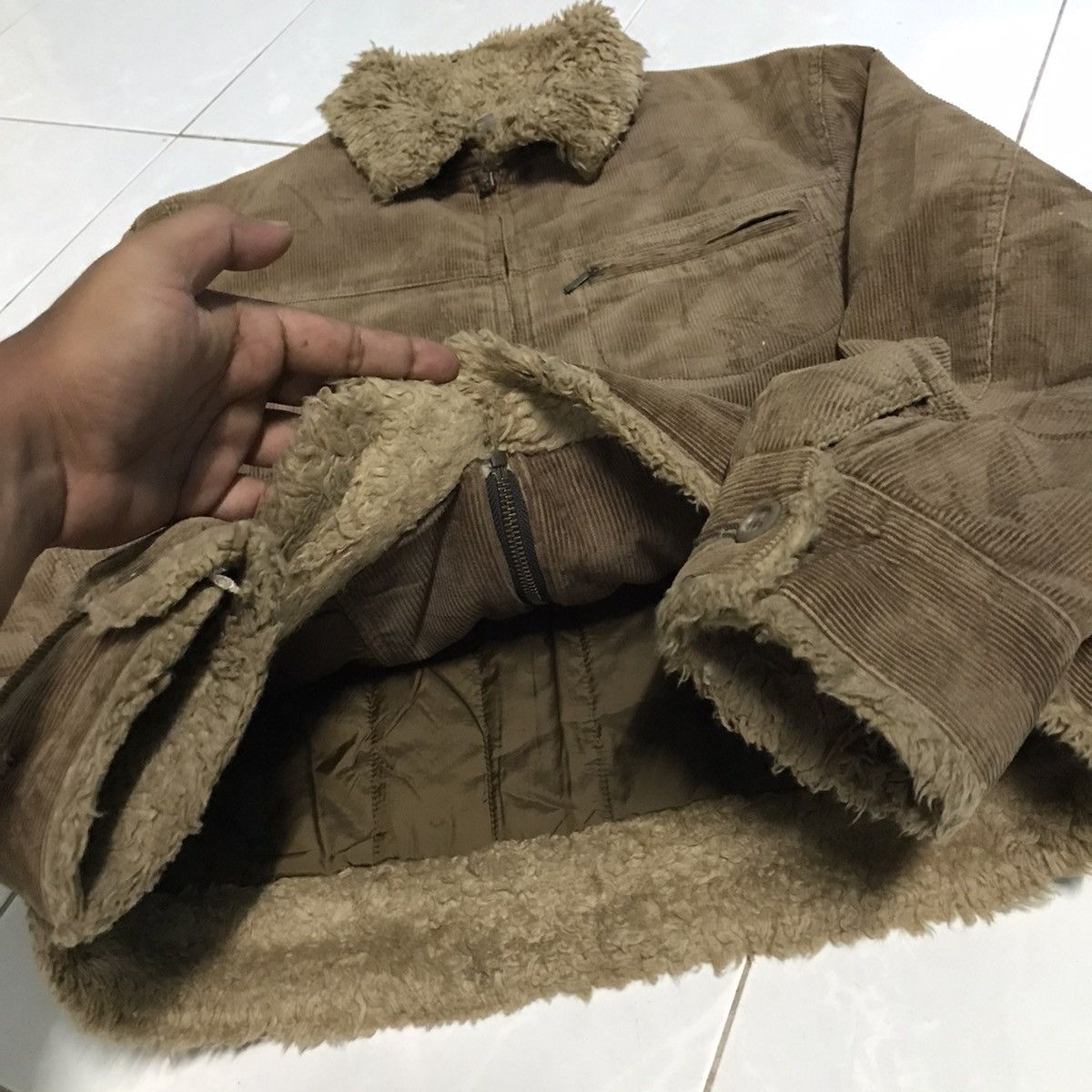 Designer × Japanese Brand × Uniqlo Uniqlo Sherpa Corduroy Jacket Size US S / EU 44-46 / 1 - 7 Thumbnail