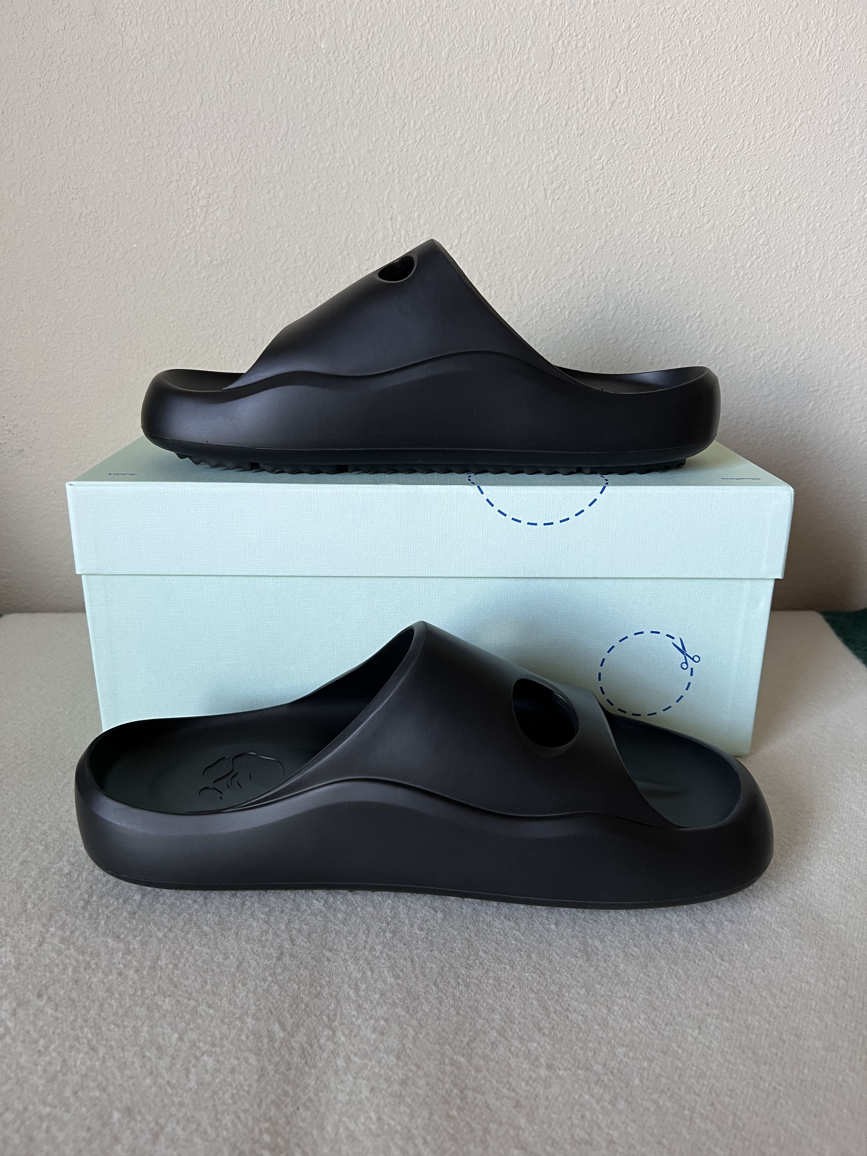 Off-White Off White Rubber Meteor Slides in Black Size US 8 / EU 41 - 3 Thumbnail