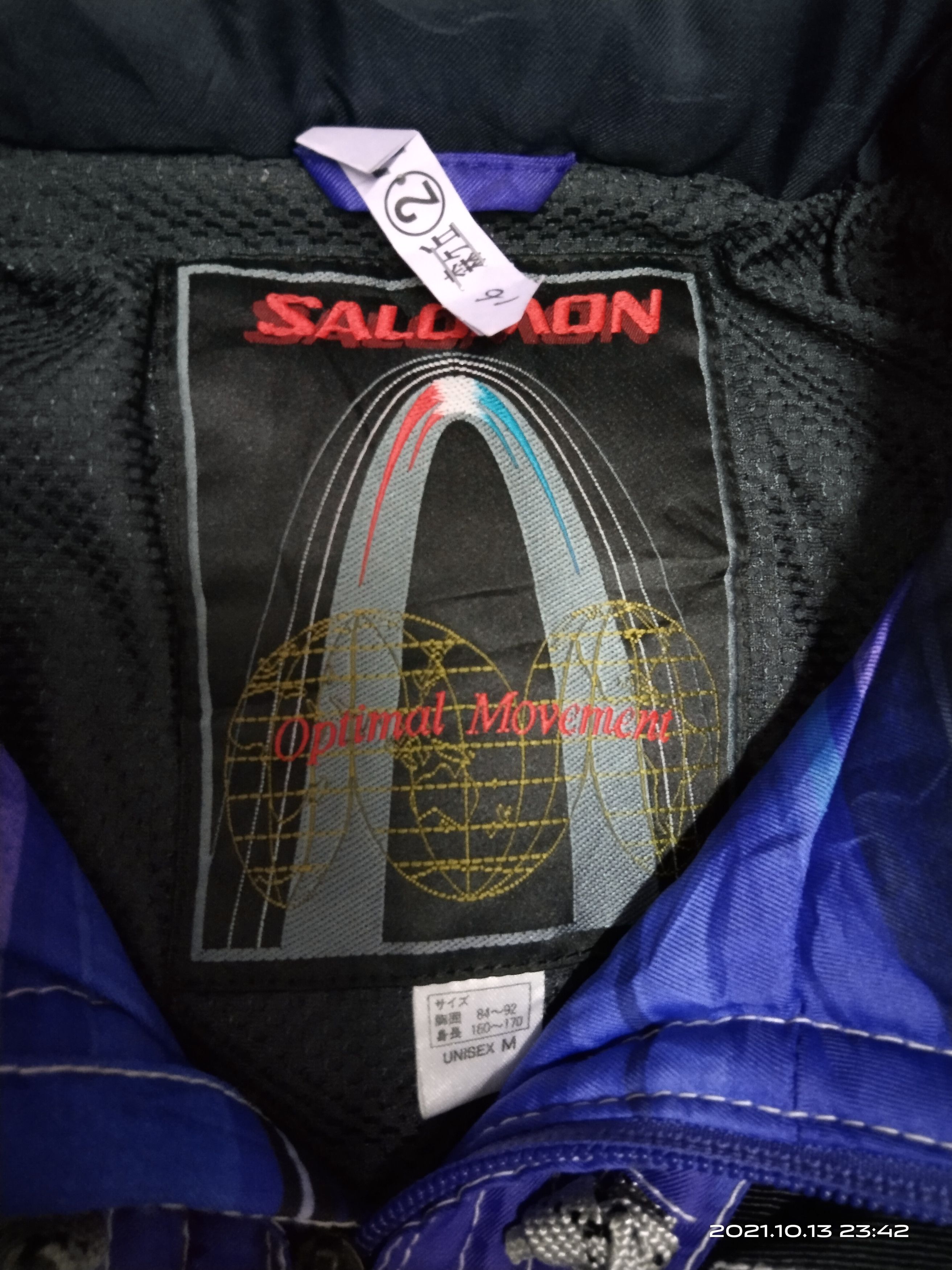 Salomon × Sports Specialties RARE 💥MULTICOLOUR VINTAGE SAL0MON SKI JACKET SPELLOUT Size US L / EU 52-54 / 3 - 9 Thumbnail