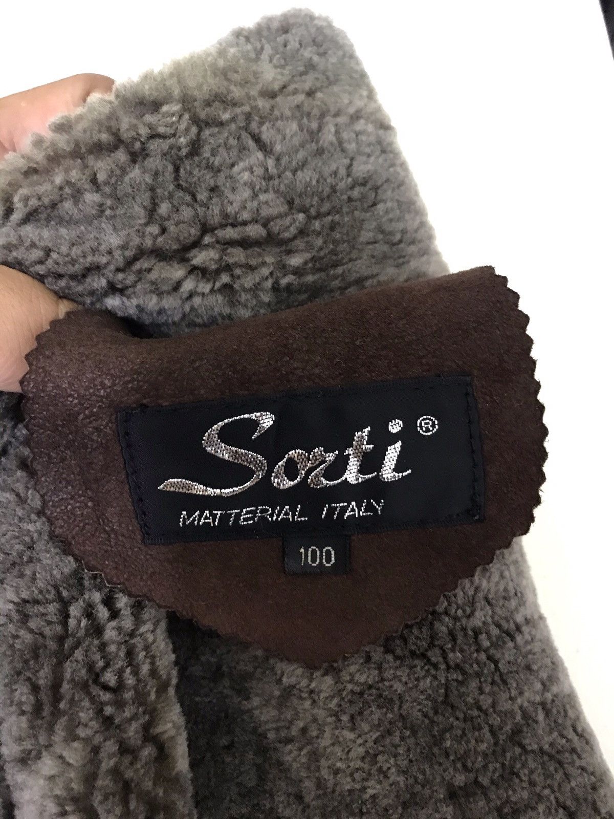 Designer Sorti Shearling B-3 Style Military Real Sheepskin Jacket Size US L / EU 52-54 / 3 - 8 Thumbnail