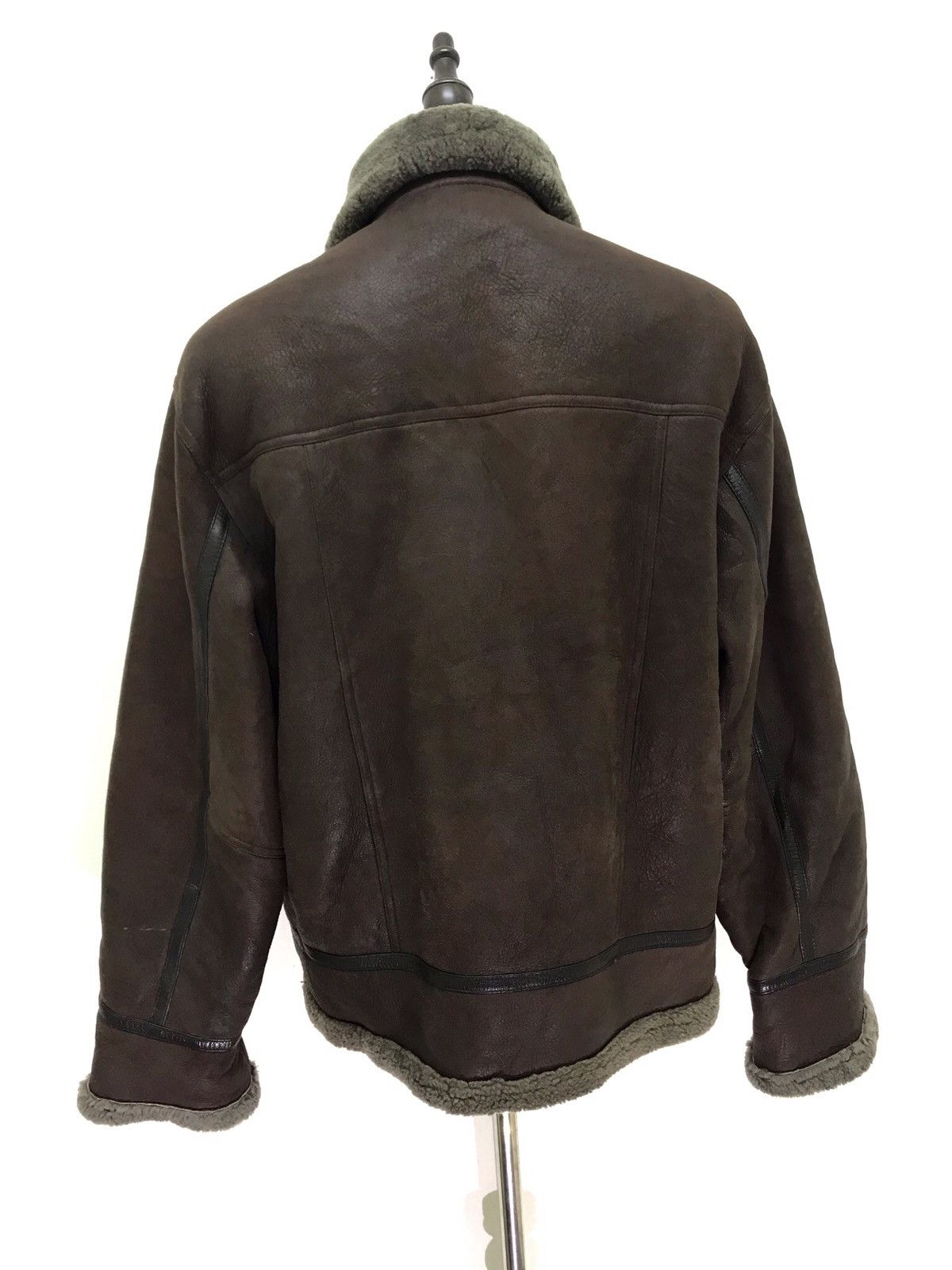 Designer Sorti Shearling B-3 Style Military Real Sheepskin Jacket Size US L / EU 52-54 / 3 - 6 Thumbnail