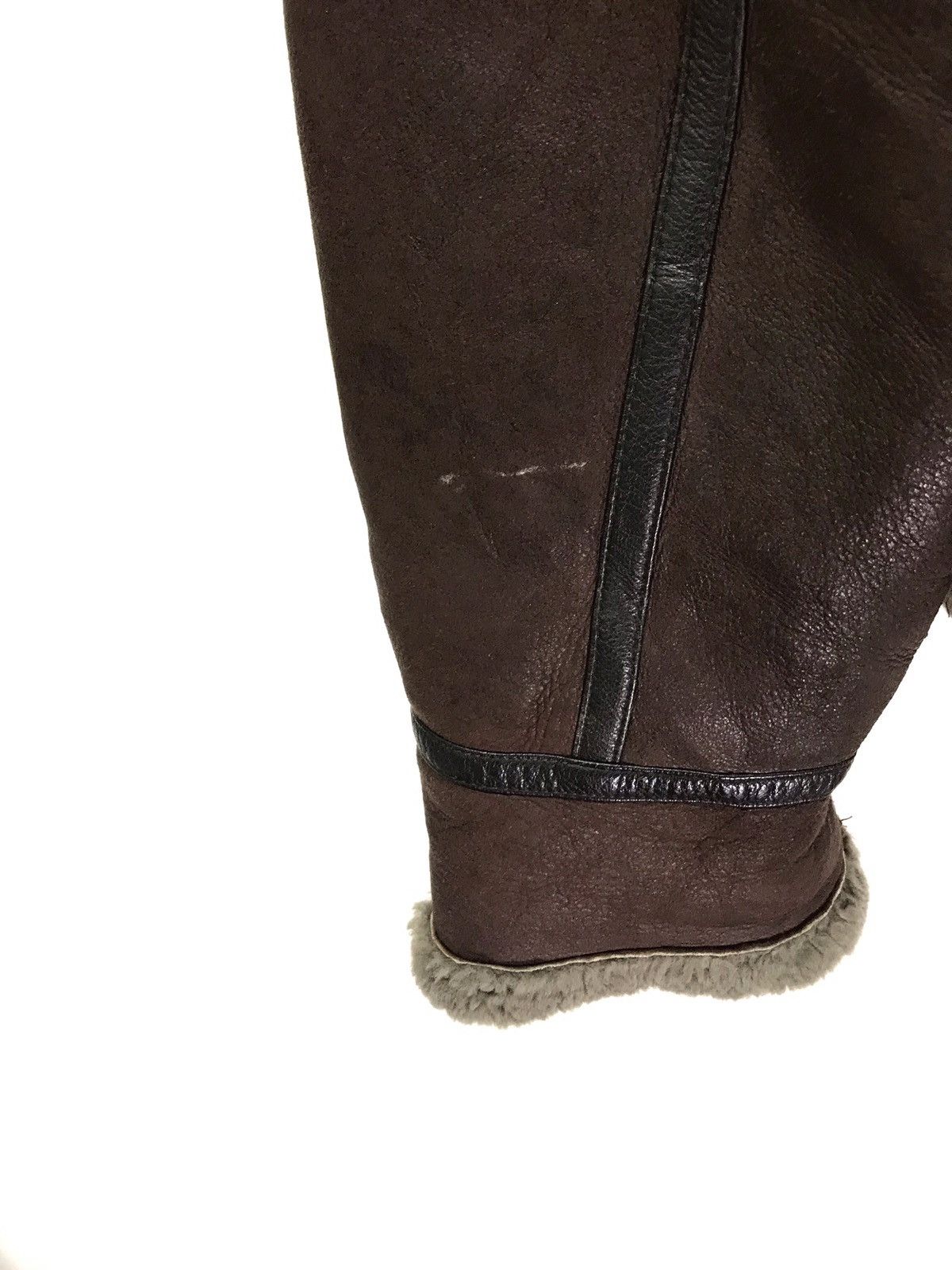 Designer Sorti Shearling B-3 Style Military Real Sheepskin Jacket Size US L / EU 52-54 / 3 - 7 Thumbnail