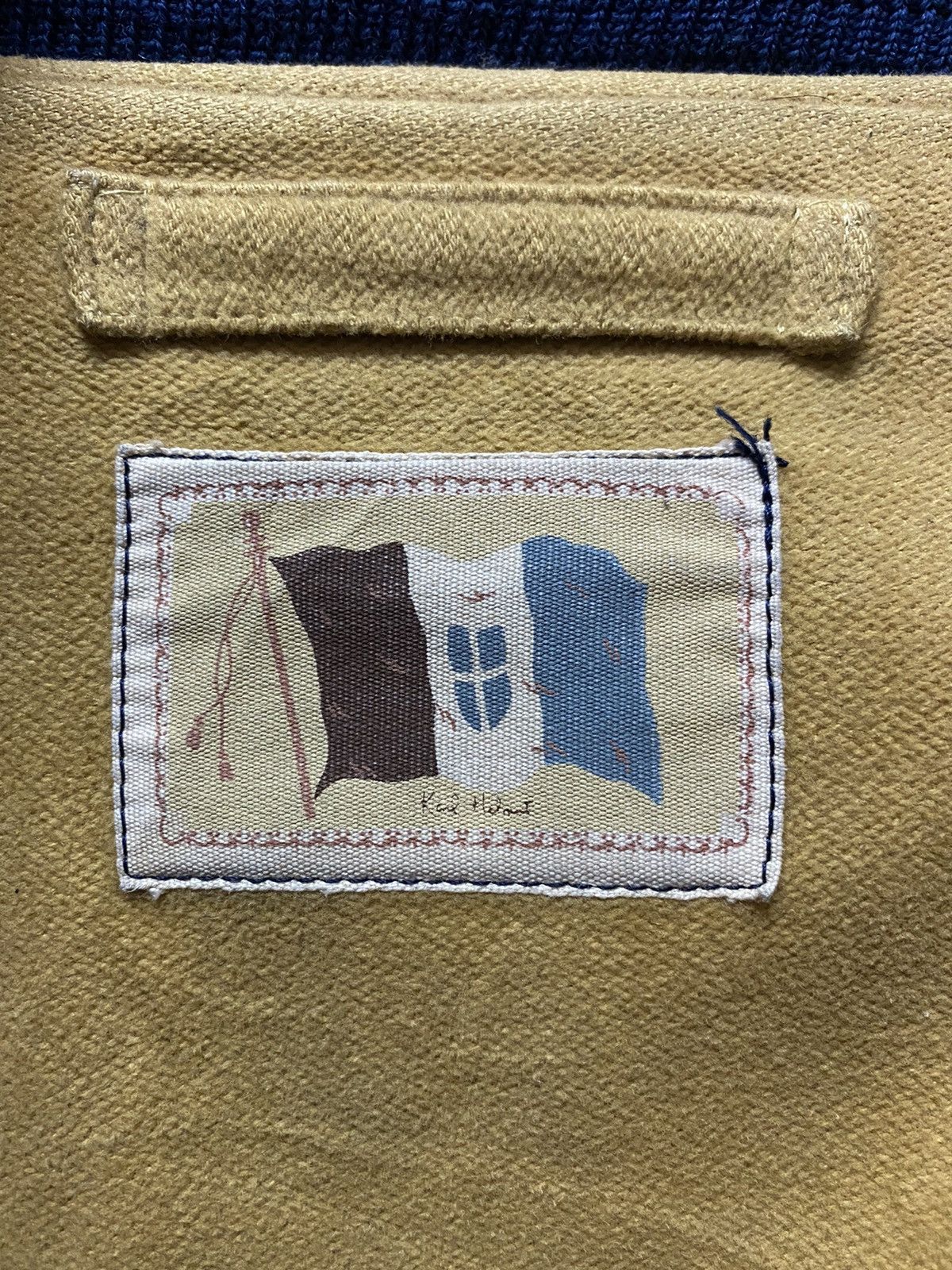 Japanese Brand × Karl Helmut × Vintage Vintage 80’s Karl Helmut Wool Leather Varsity Jacket Size US XL / EU 56 / 4 - 13 Thumbnail